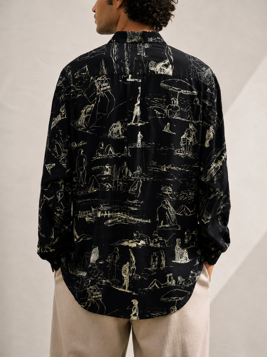 Dark Paisley 90s Gömlek