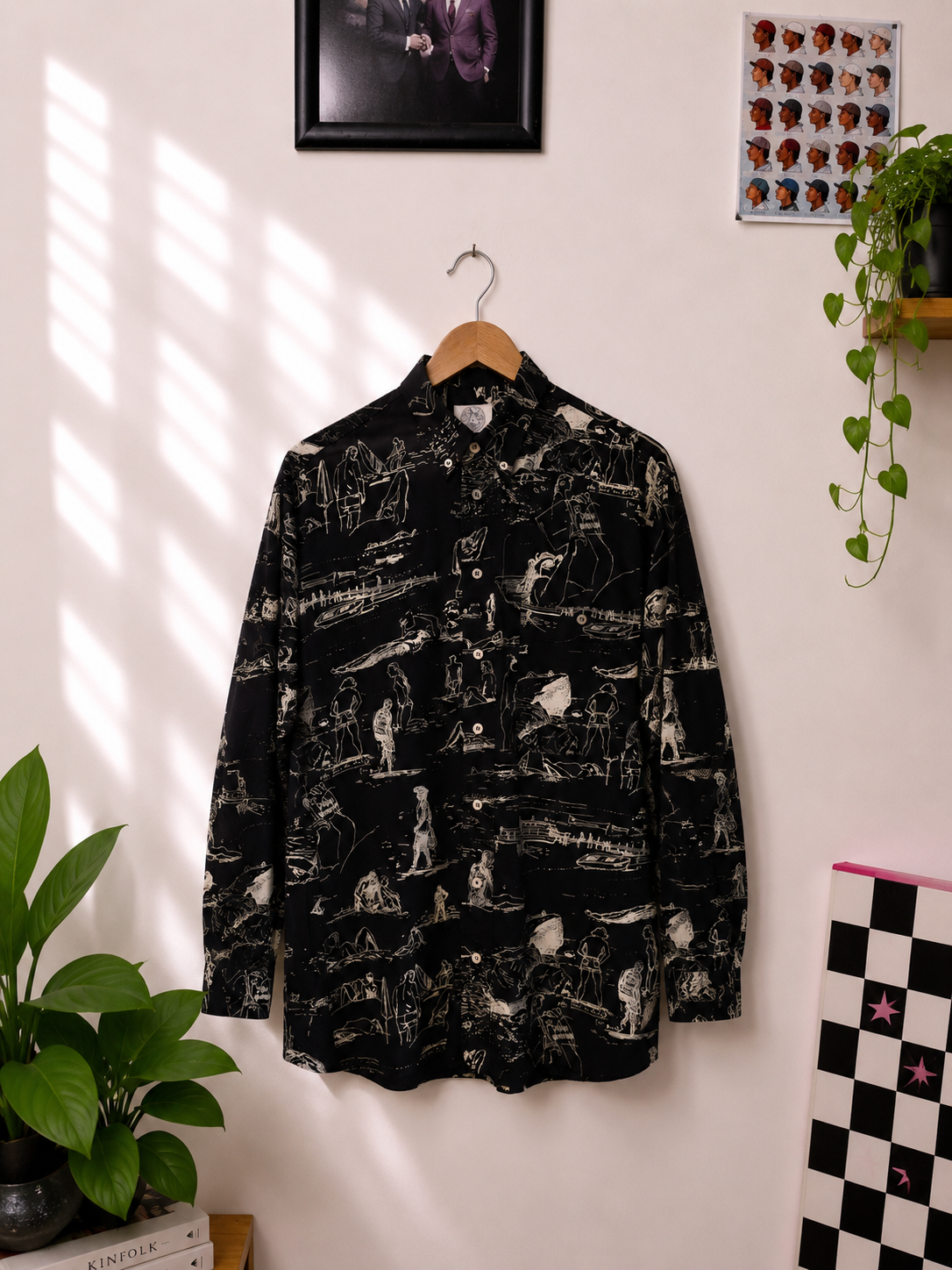 Dark Paisley 90s Gömlek