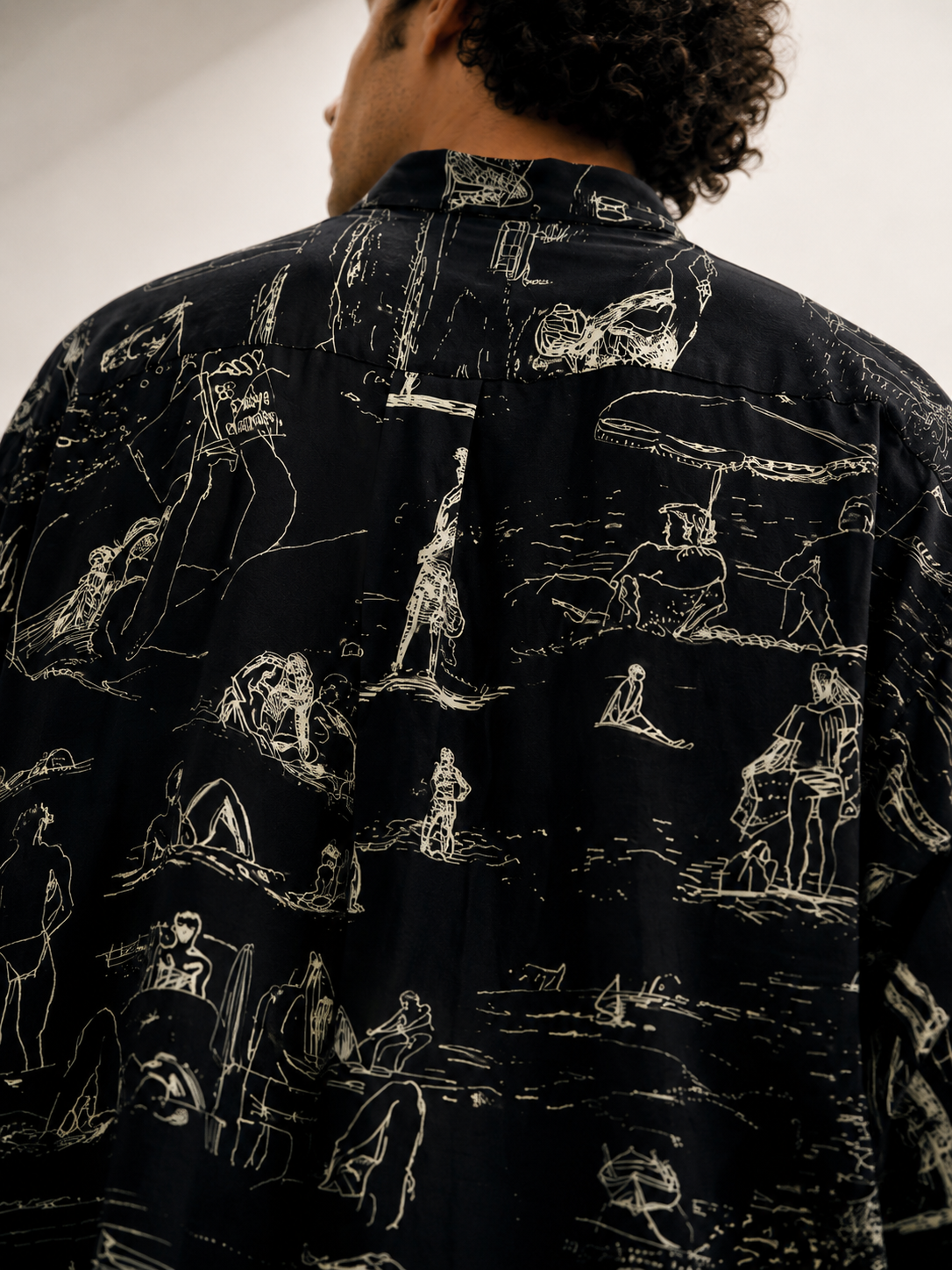Dark Paisley 90s Gömlek