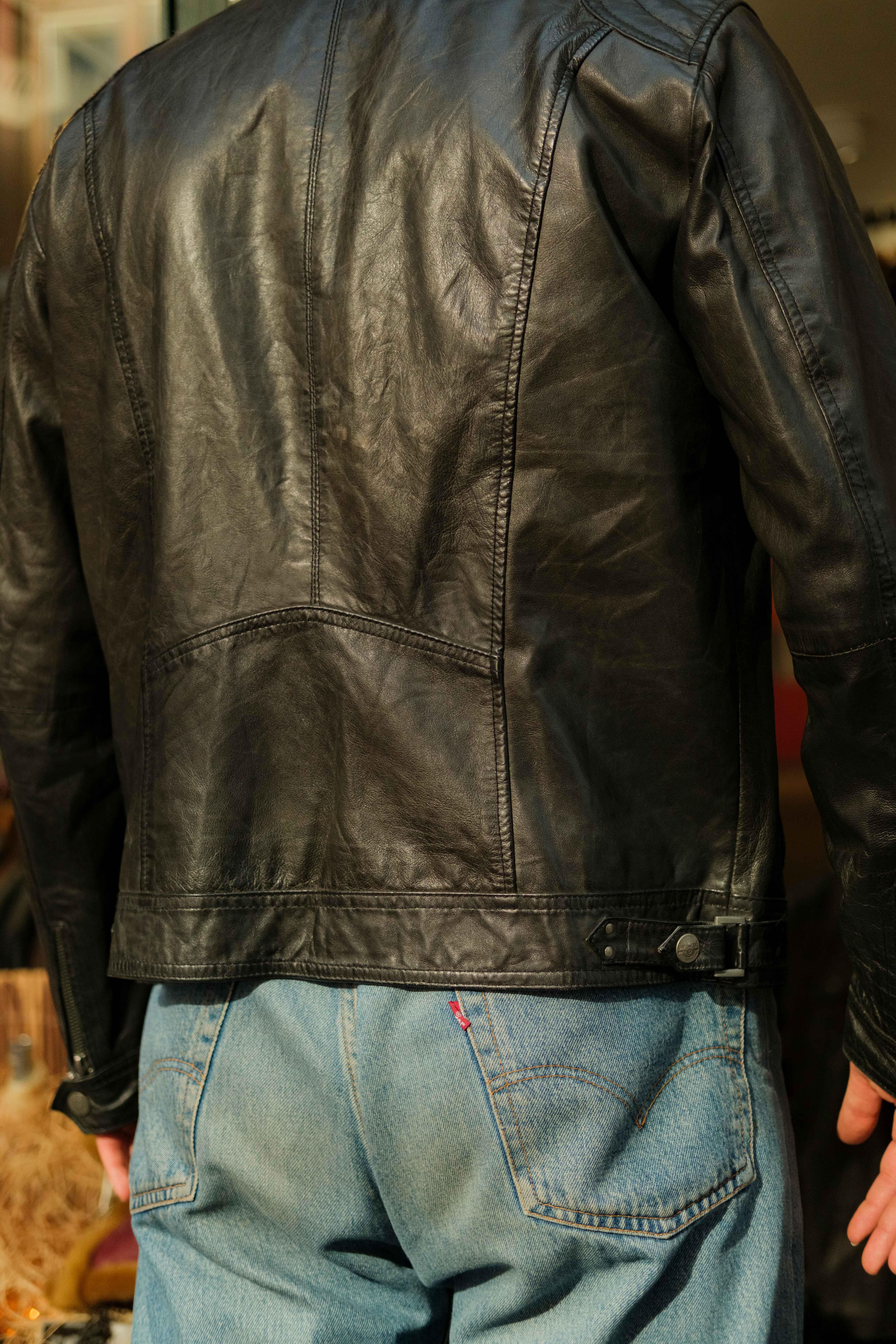 DAVID MOORE American Model Unisex Deri Ceket