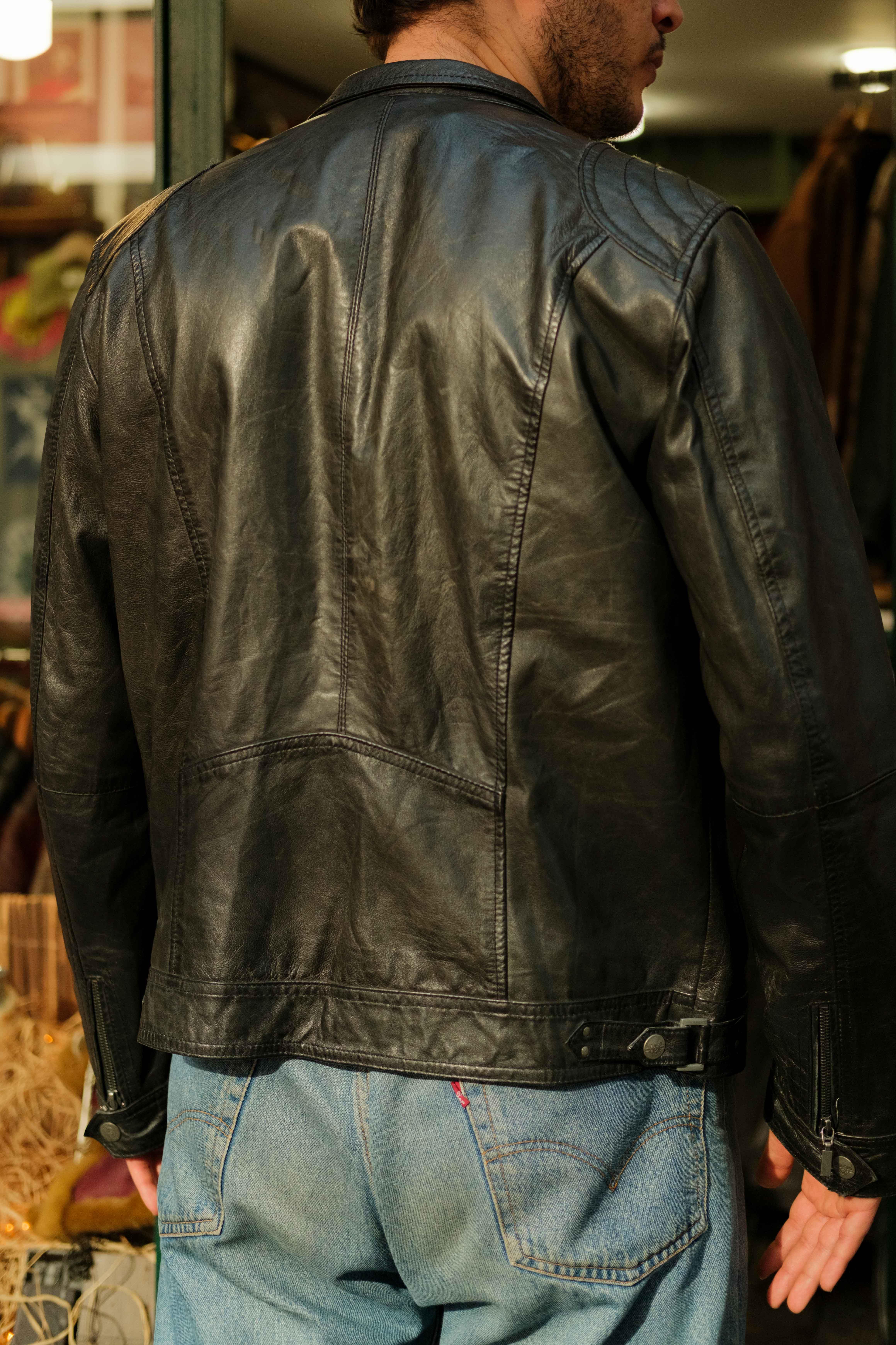 DAVID MOORE American Model Unisex Deri Ceket