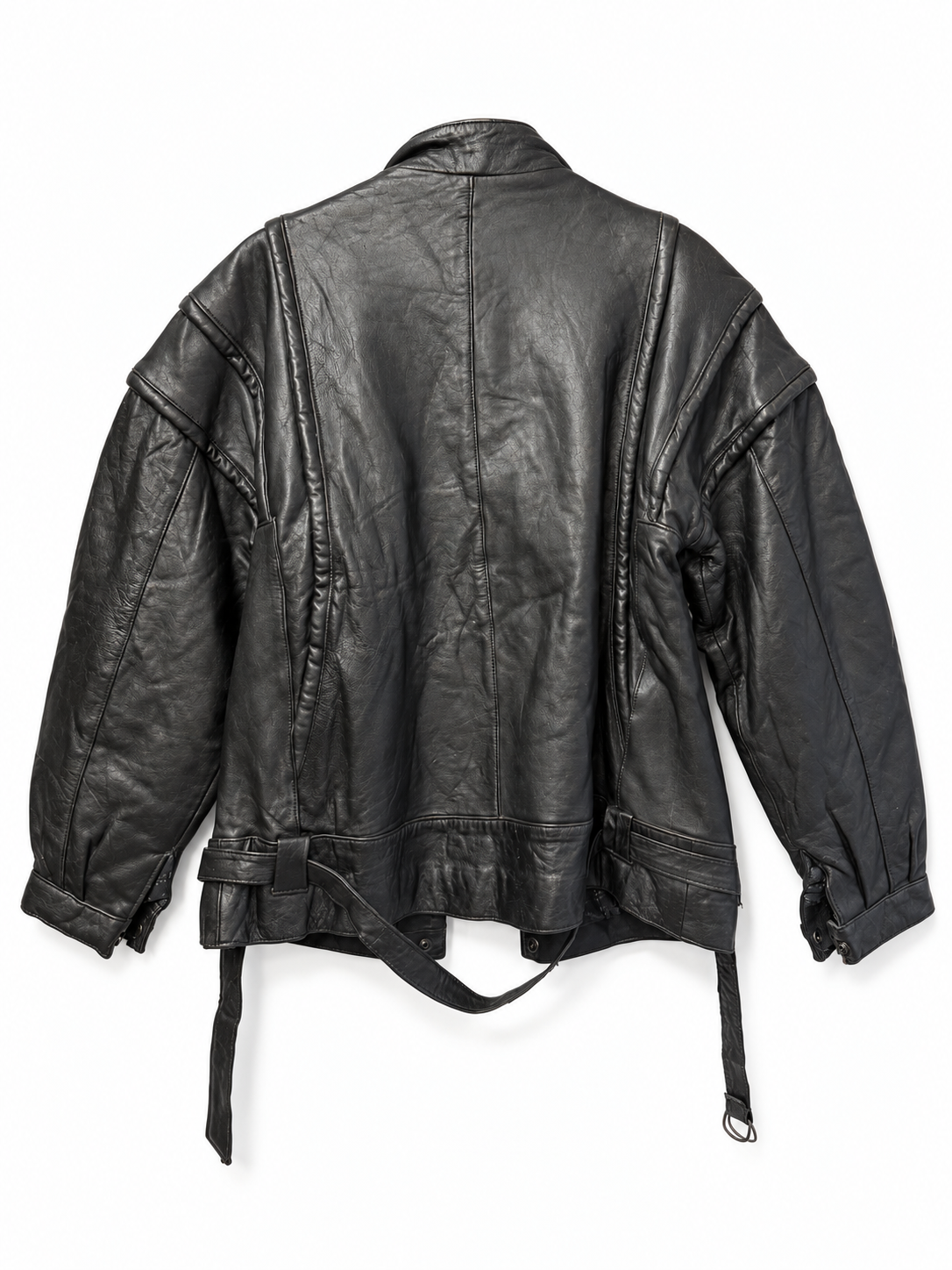 Dik Yaka 1990s Streetwear Deri Ceket