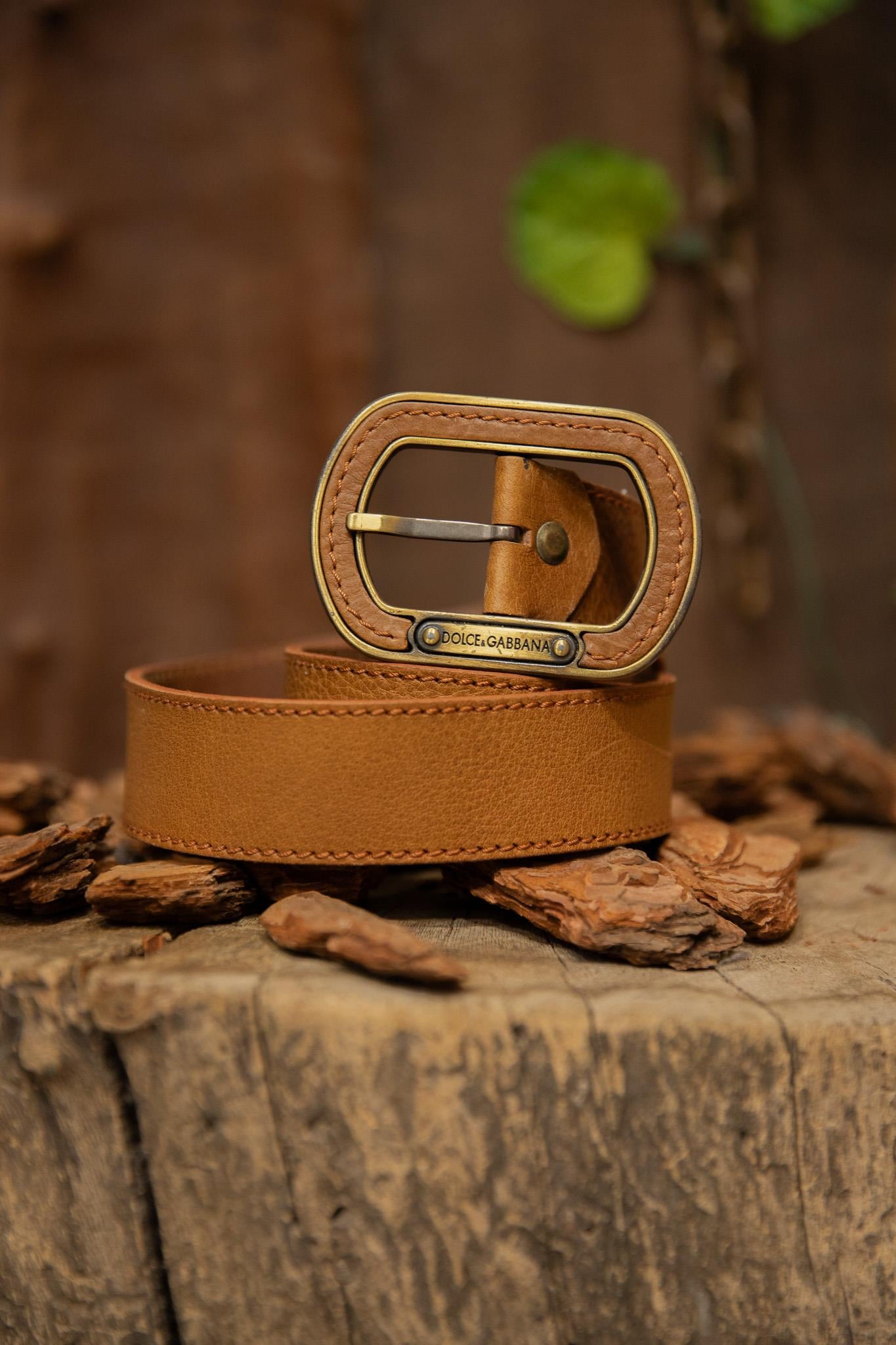 Dolce Gabbana Western Deri Kemer