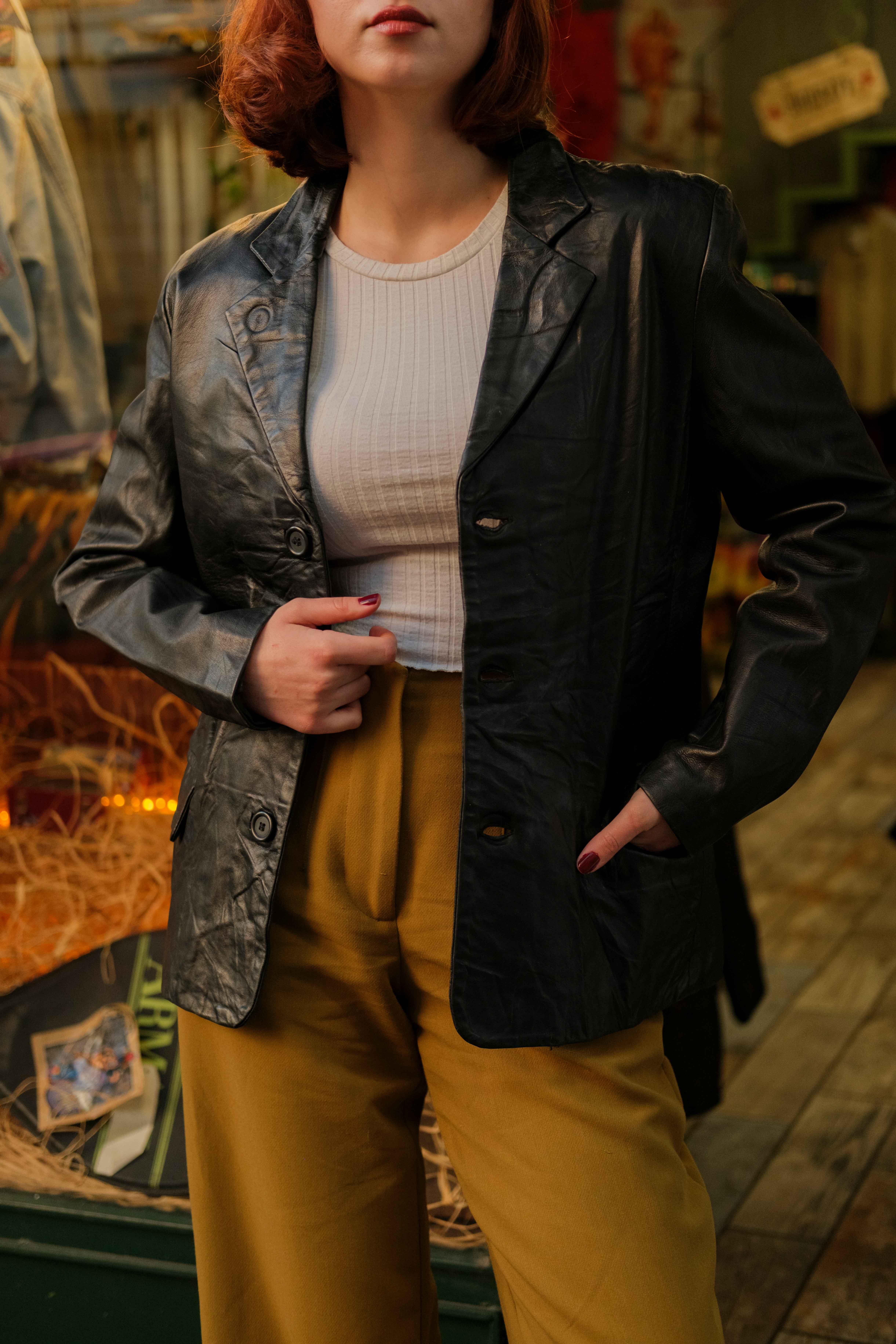 DREAMERS Blazer Model Kadın Deri Ceket