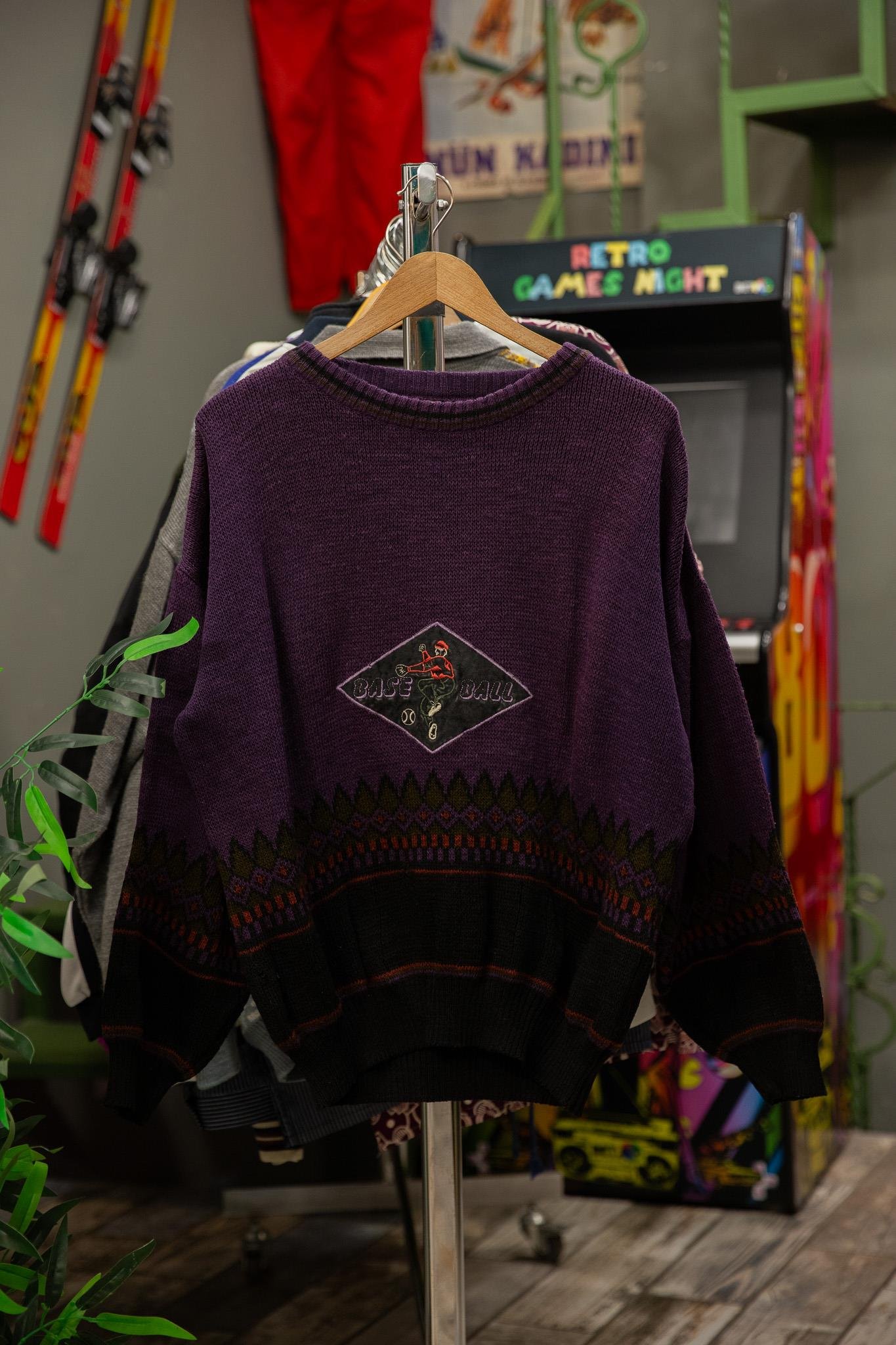 Emilio Kandini BASE BALL Tasarım Unisex Kazak