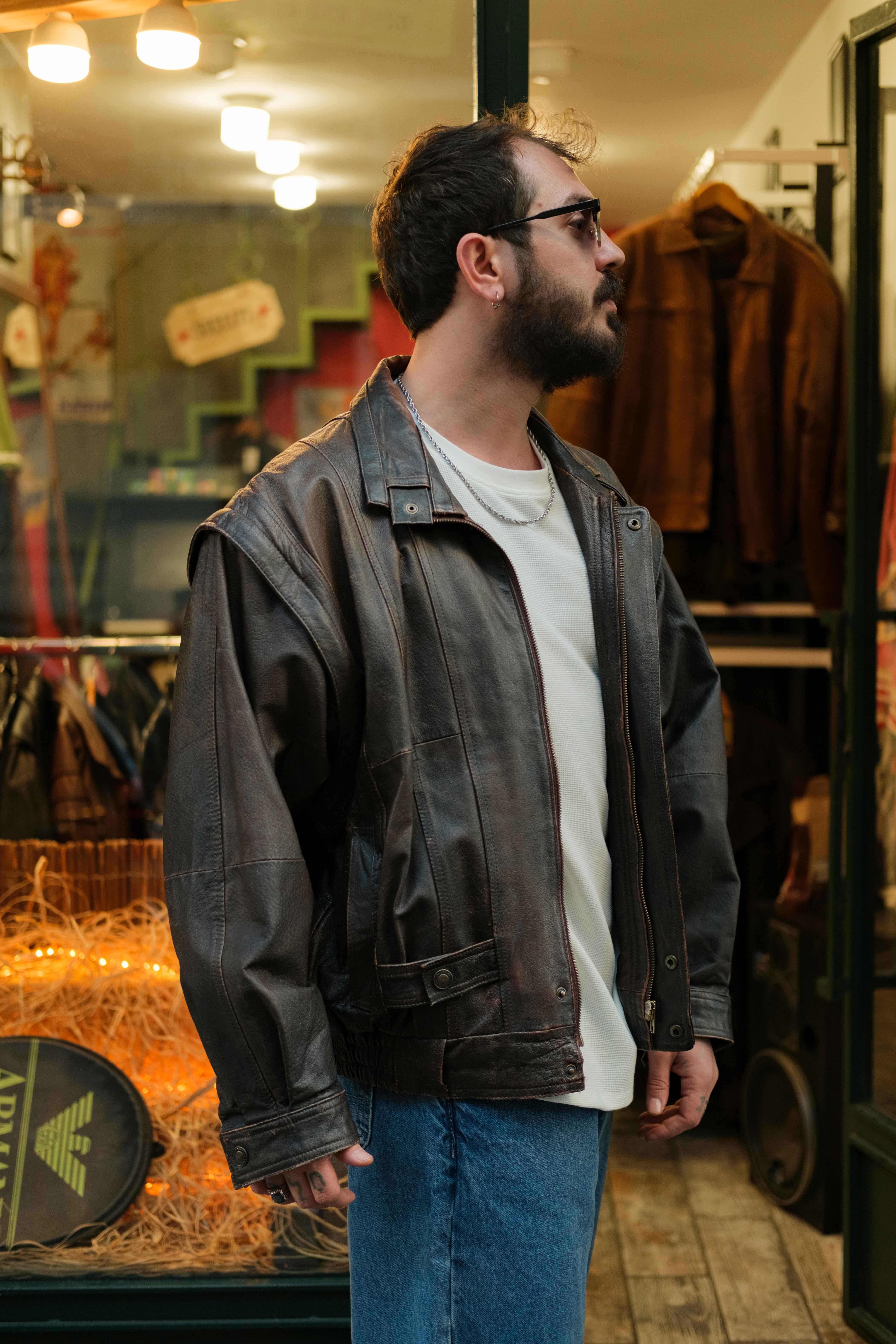 ESKİTME MODEL KOLEKSİYON DERİ CEKET