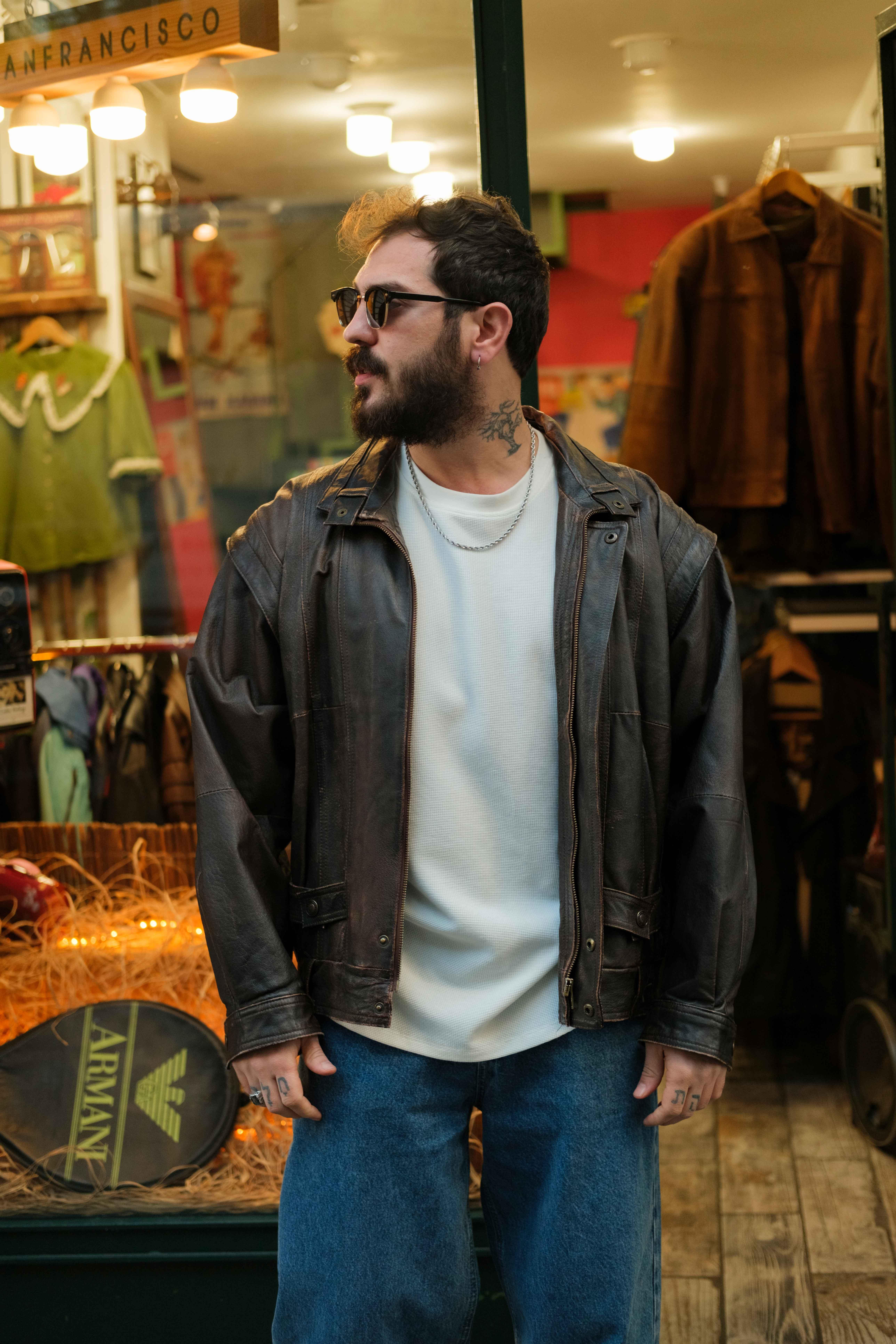 ESKİTME MODEL KOLEKSİYON DERİ CEKET
