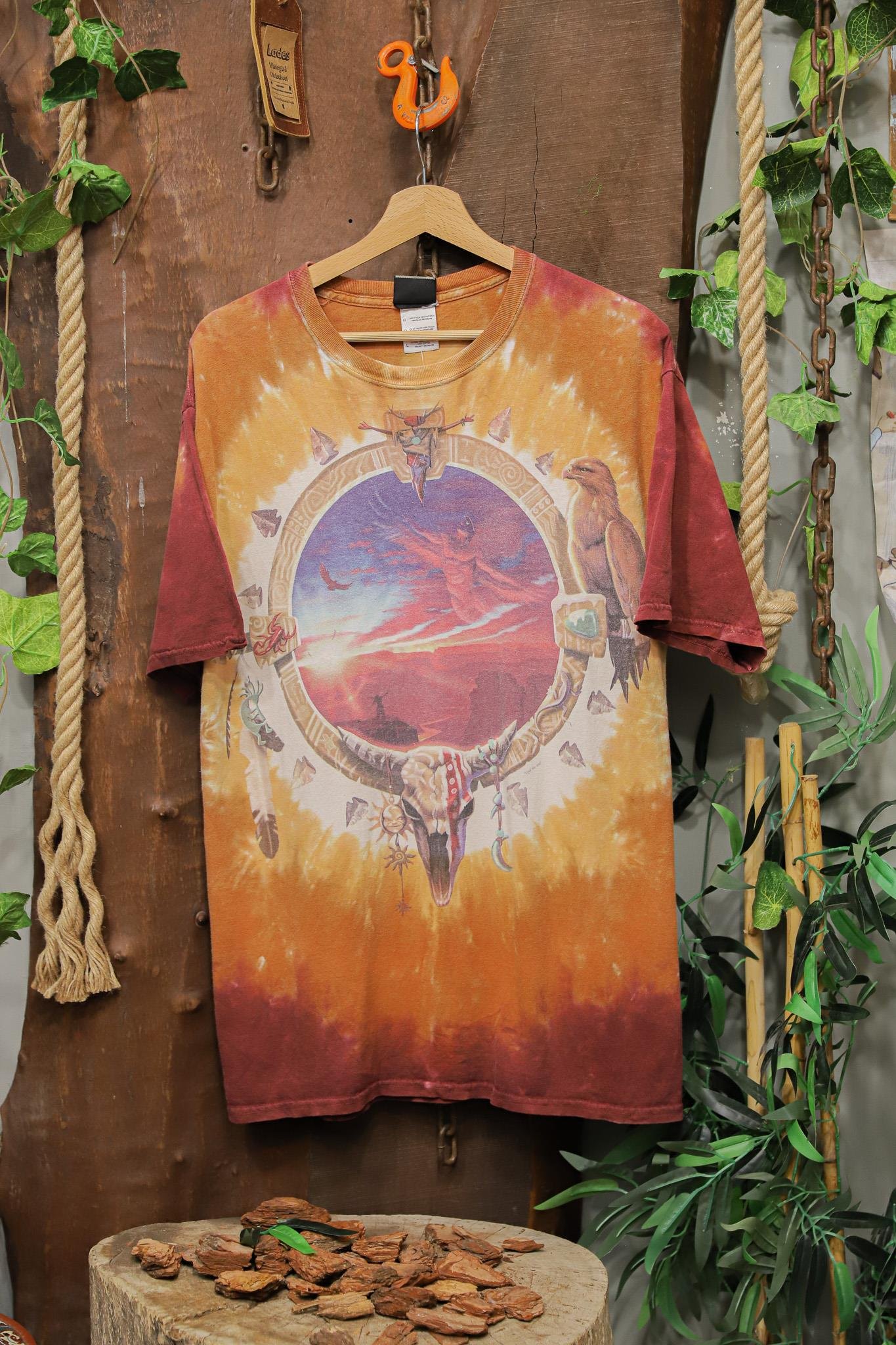 Ethnic 1990s Oversize Tişört