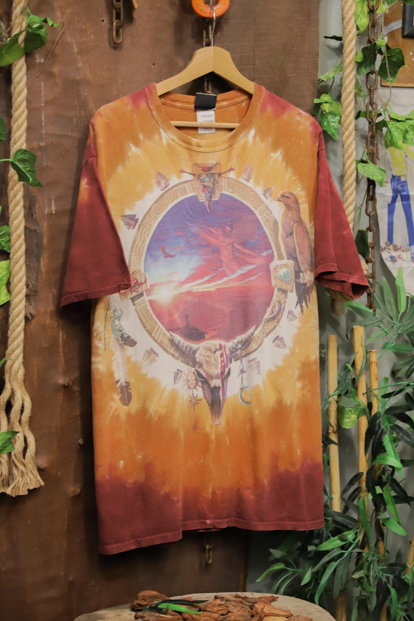 Ethnic 1990s Oversize Tişört