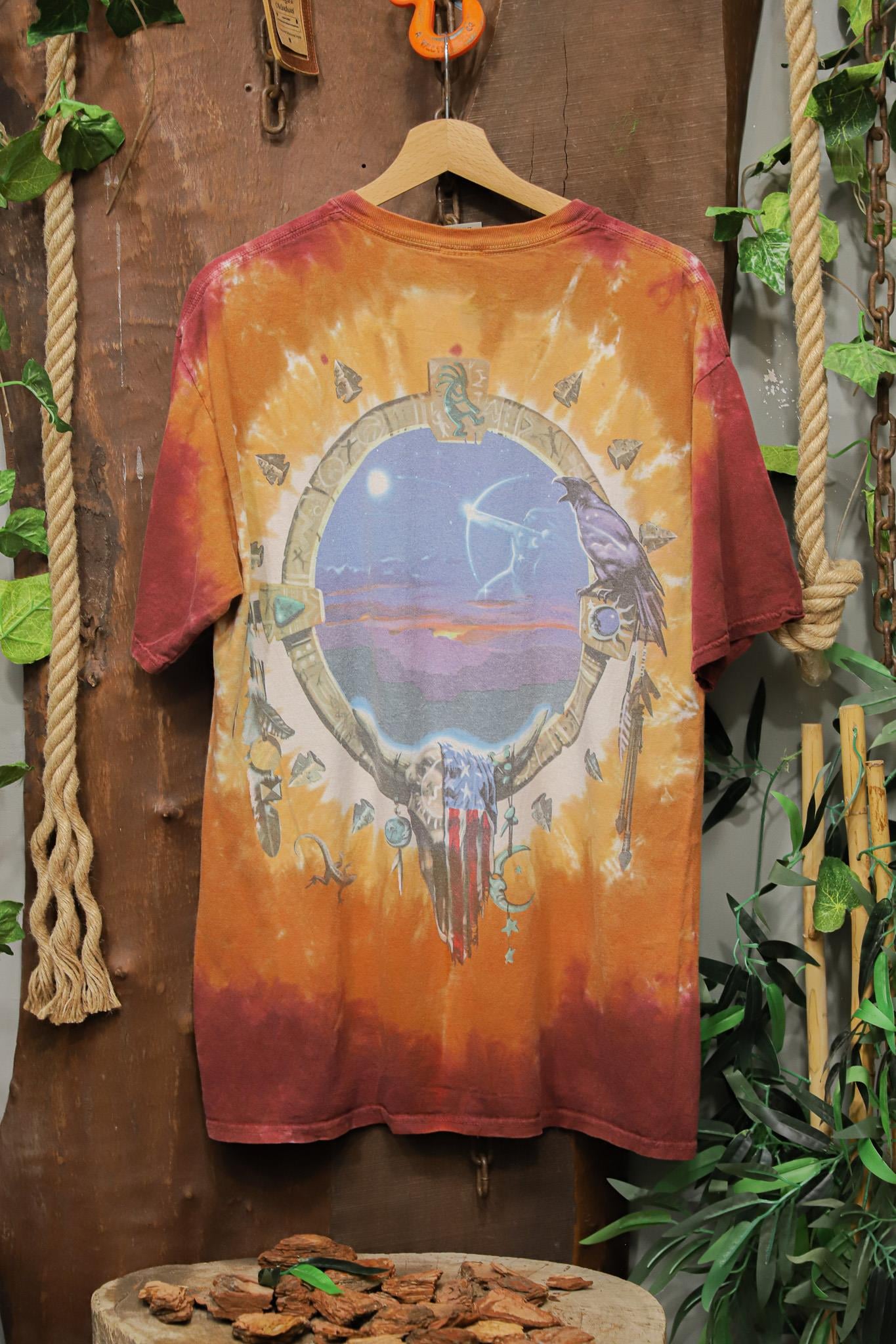 Ethnic 1990s Oversize Tişört