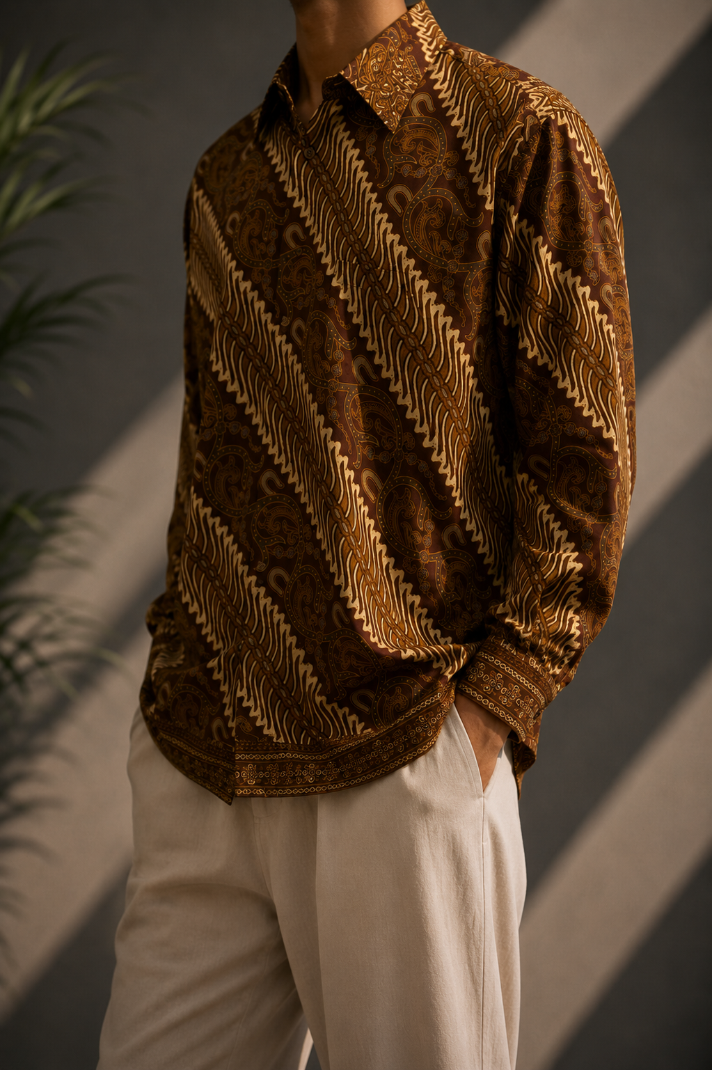 Ethnic Boho Batik Gömlek