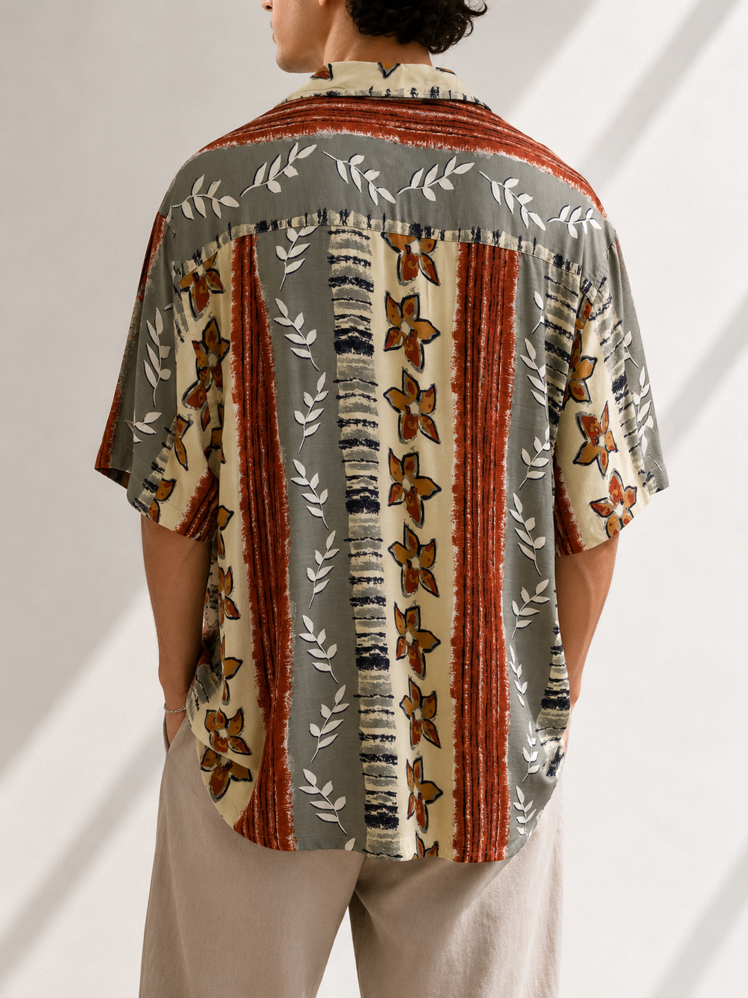 Etnik 1990s Oversize Gömlek