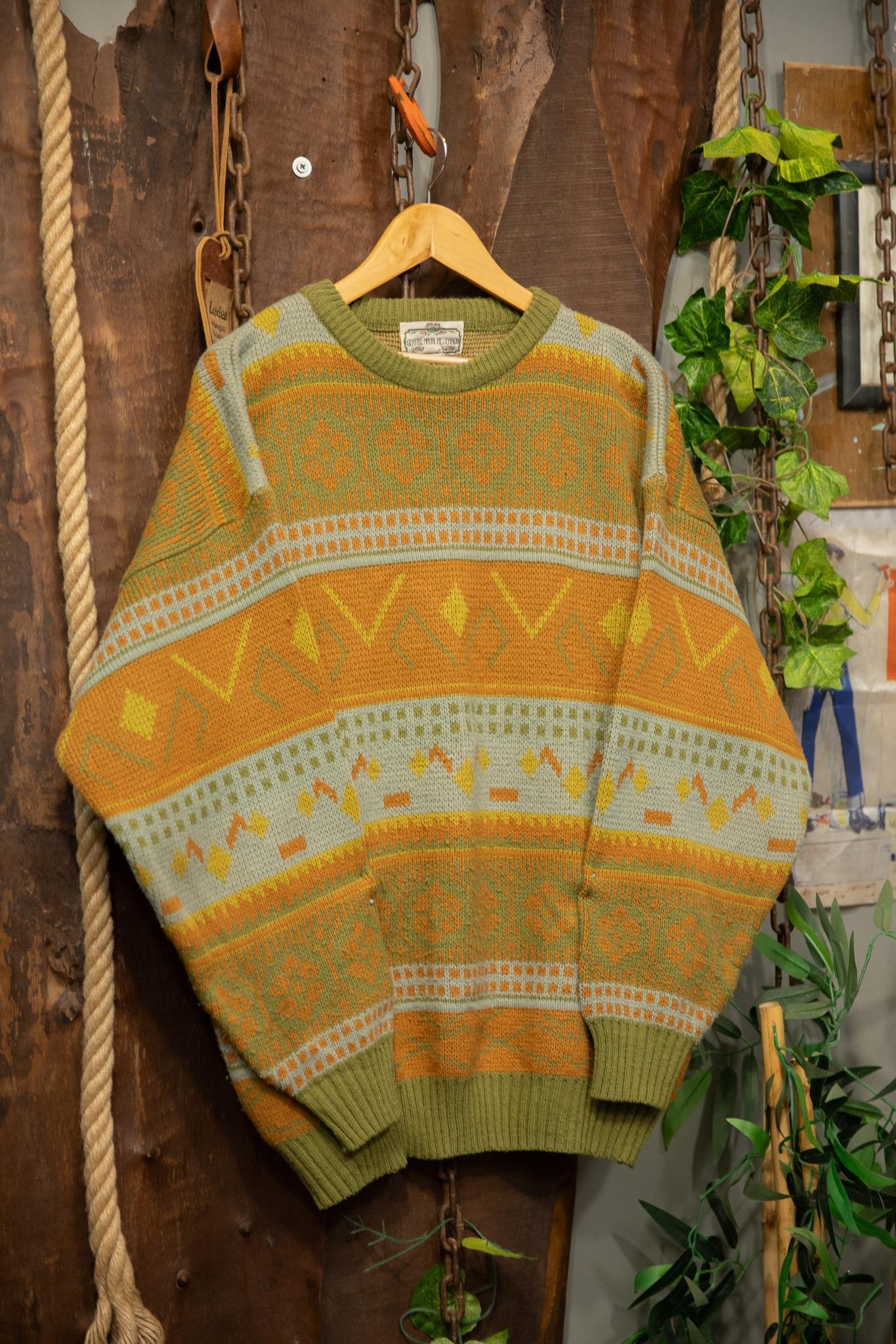 Etnik Oversize Wool Kazak