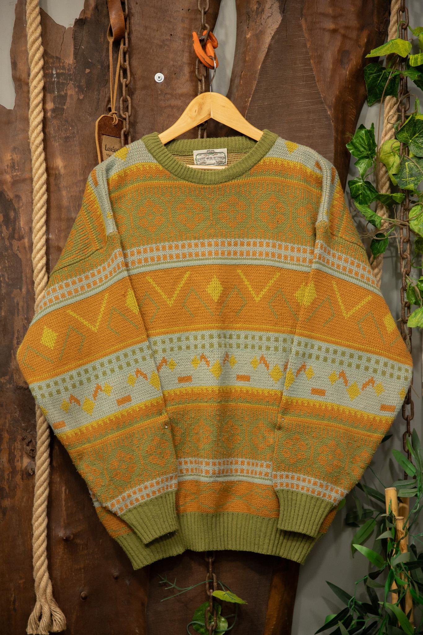 Etnik Oversize Wool Kazak