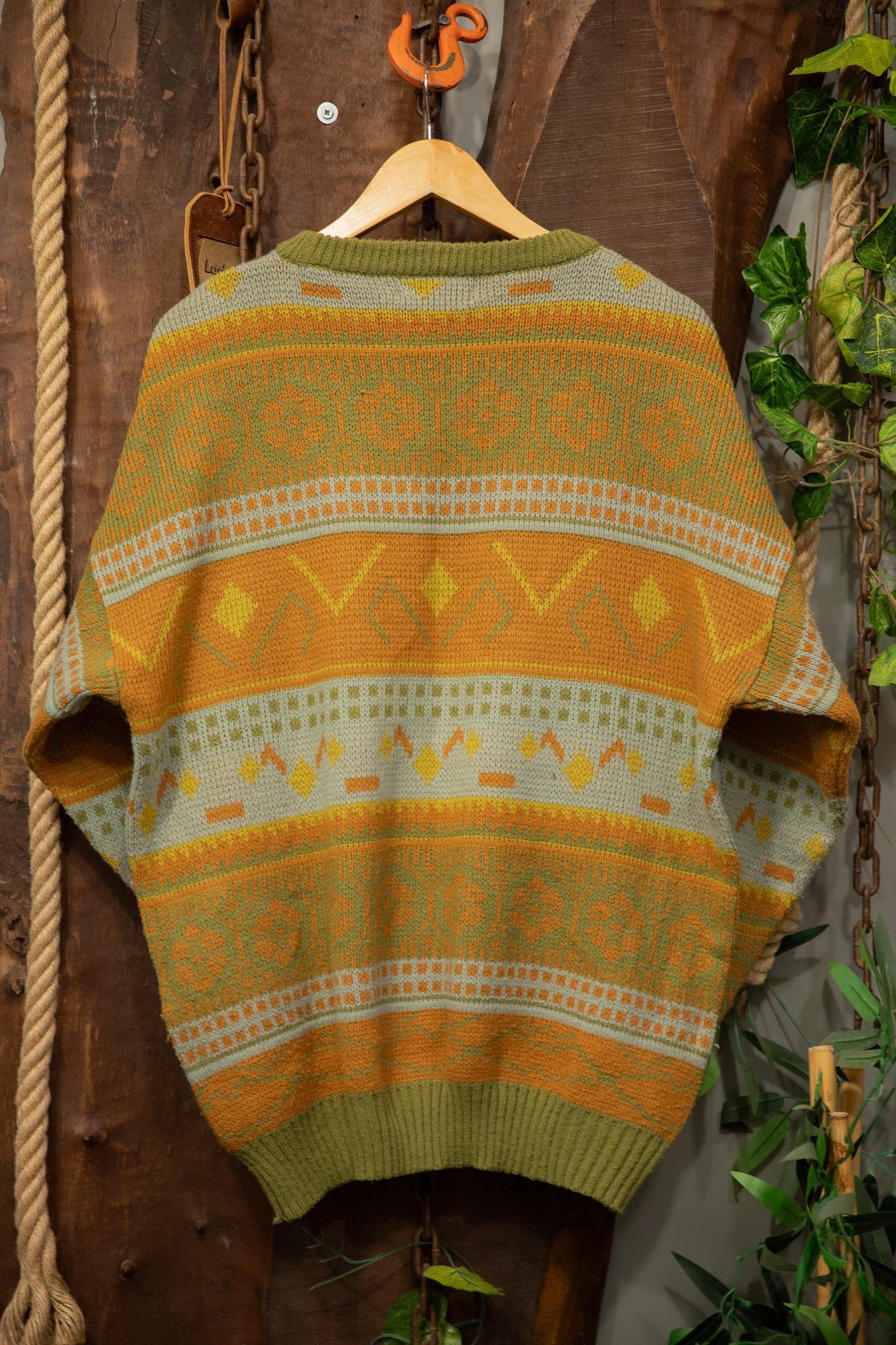 Etnik Oversize Wool Kazak