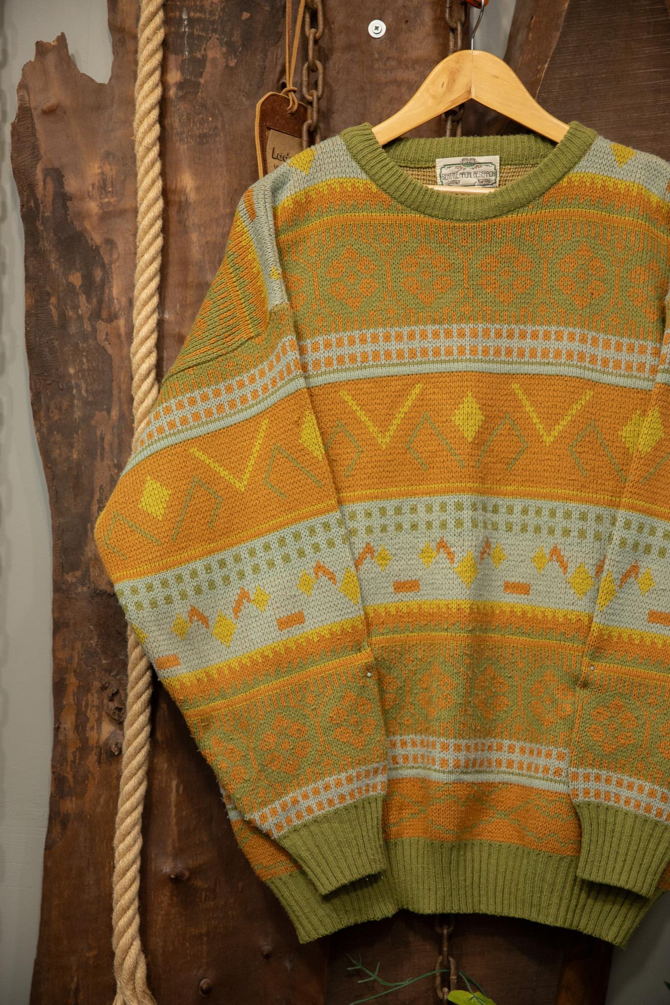 Etnik Oversize Wool Kazak