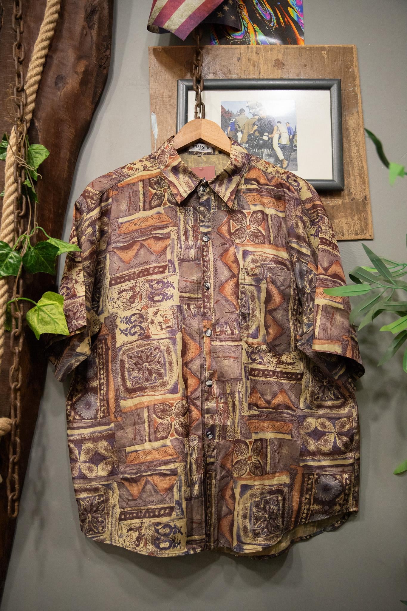 Etnik THAI SILK 90s Gömlek