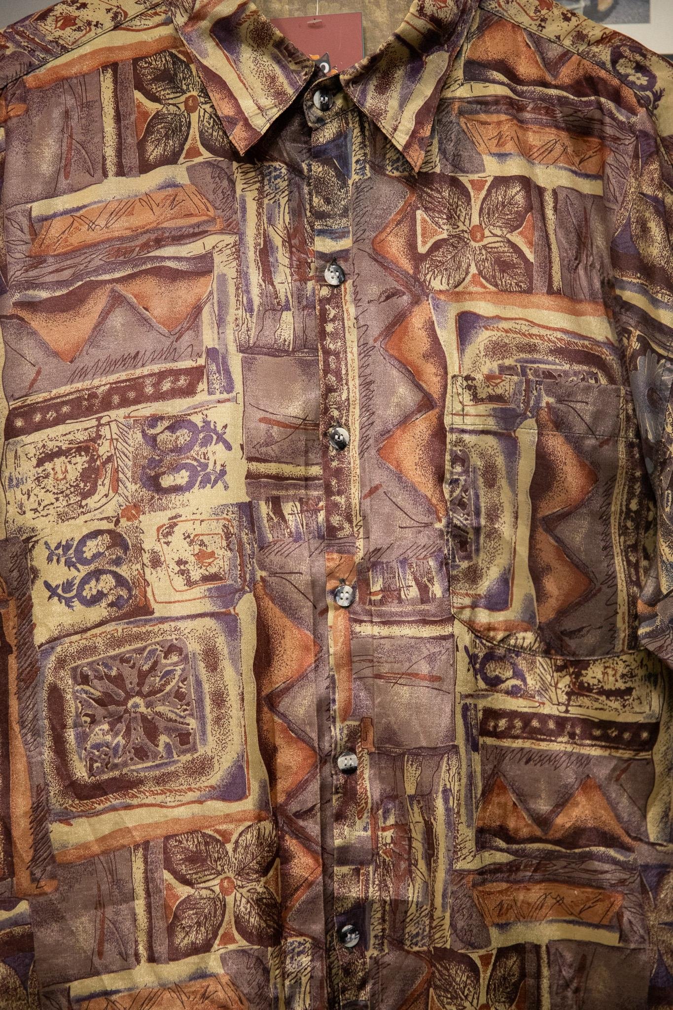 Etnik THAI SILK 90s Gömlek