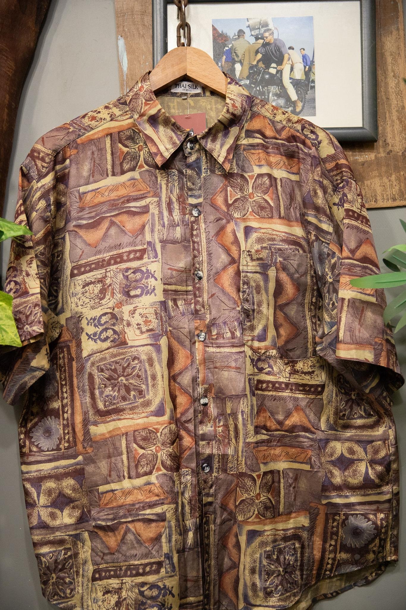 Etnik THAI SILK 90s Gömlek
