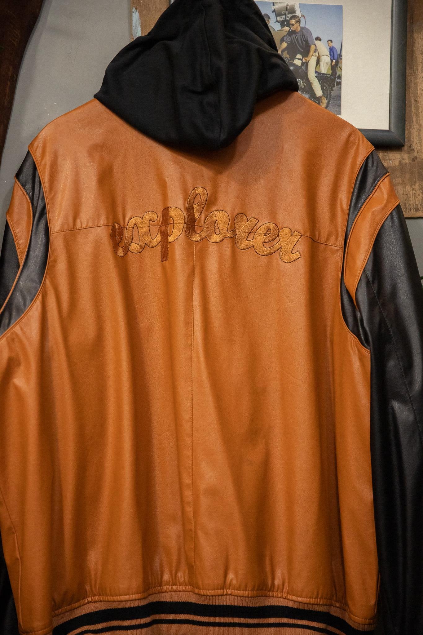 Explorer Orange Bomber Deri Ceket