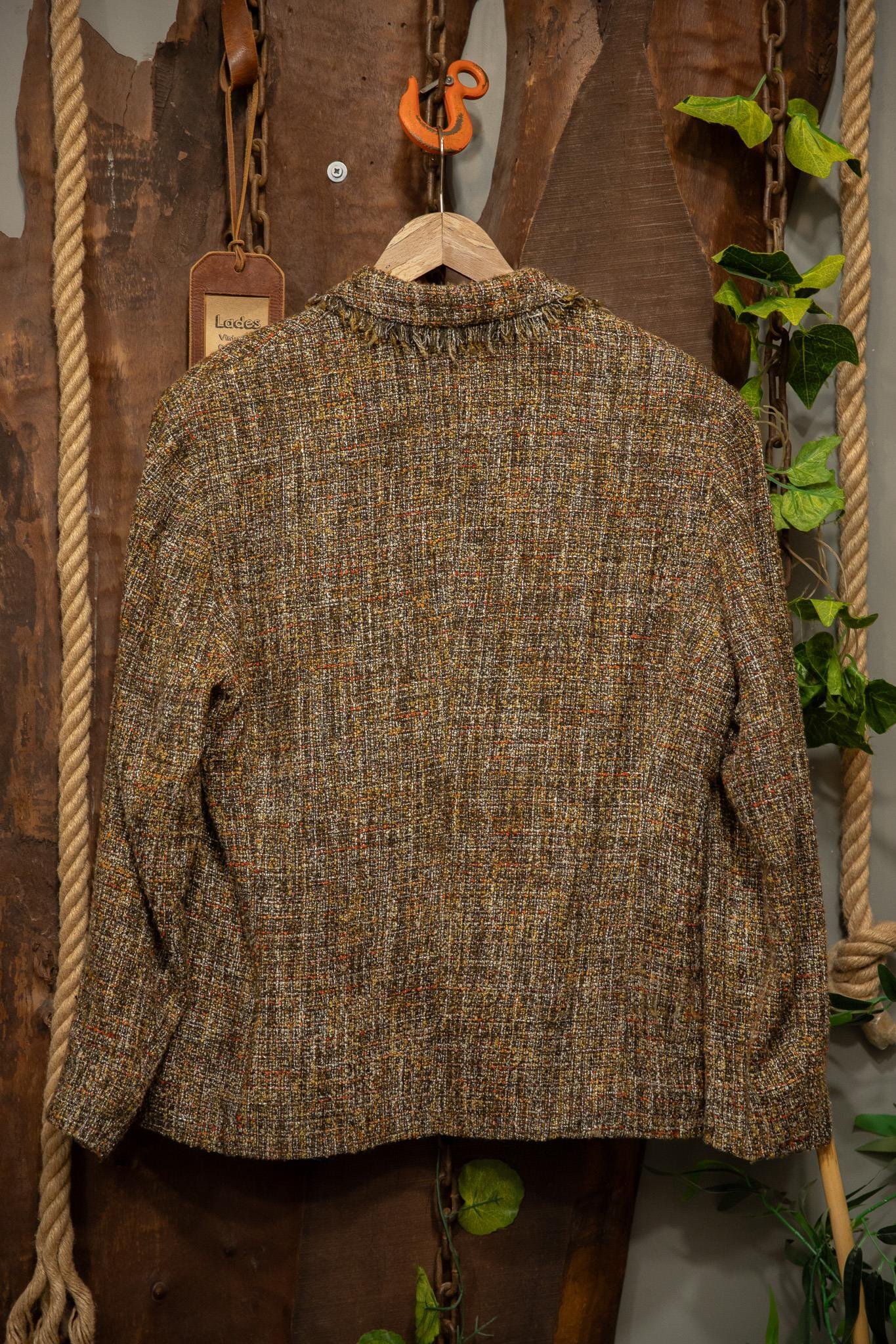Frankenwalder Cropped Tweed Wool Ceket