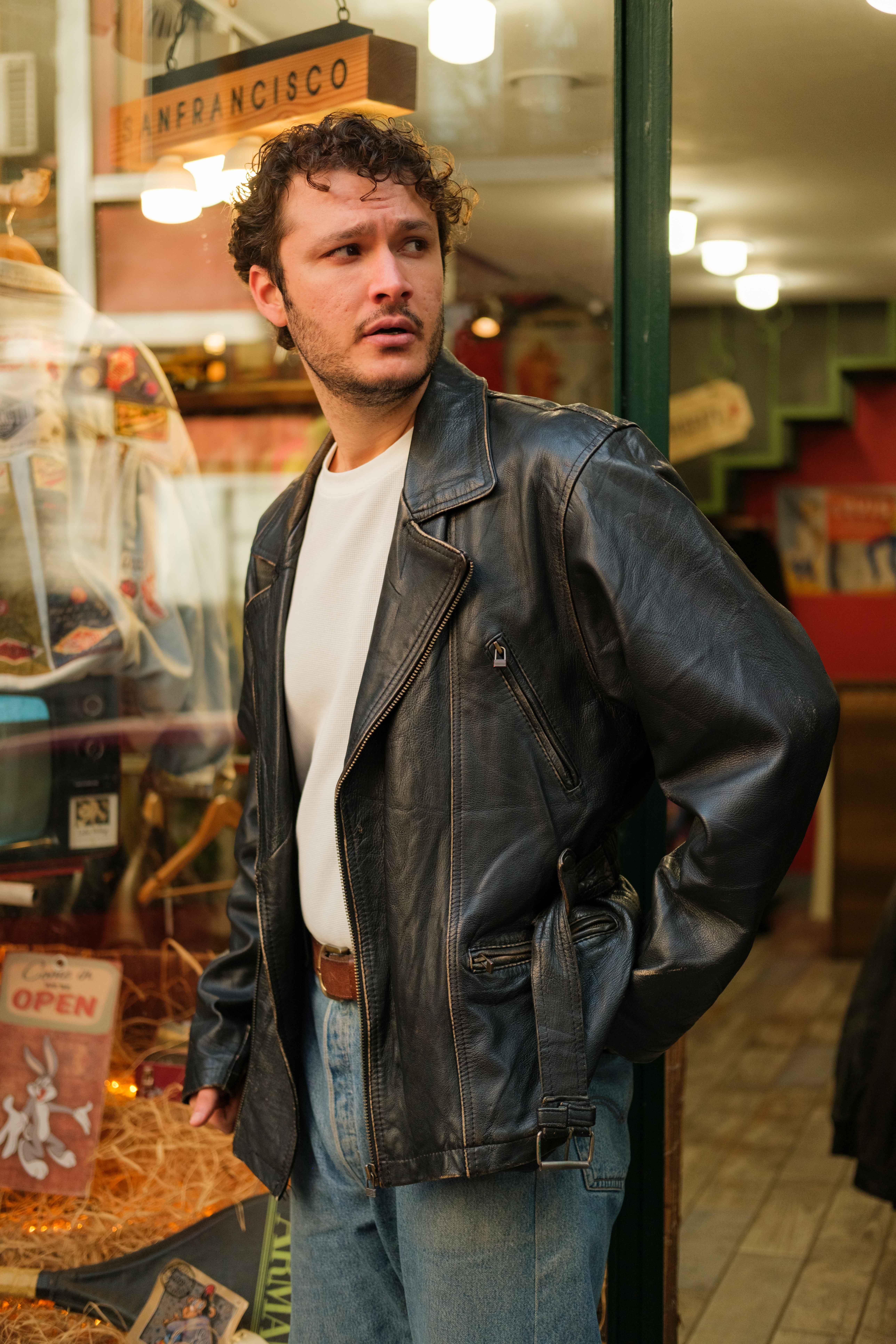 GAUCHO İtalian Eskitme Biker Model Deri Ceket