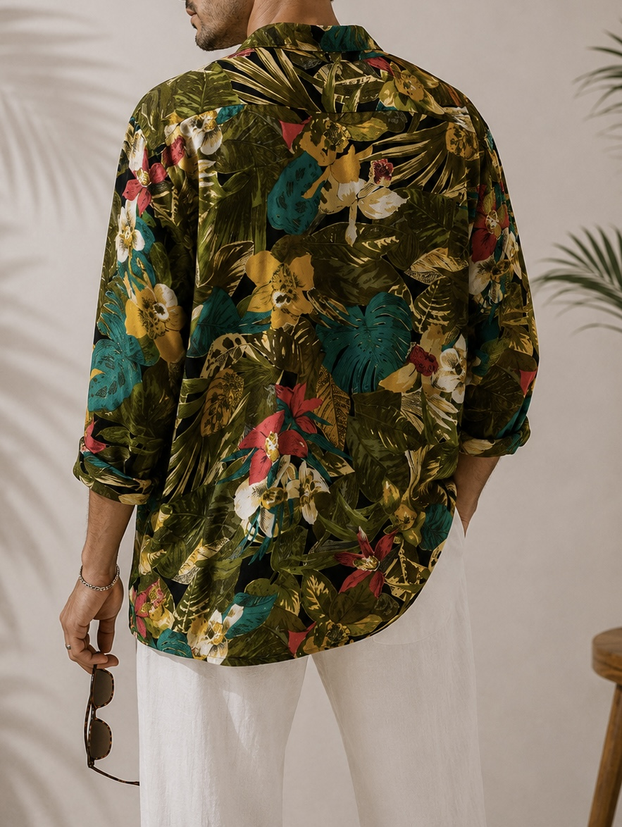 Hawaiian&Tropikal Oversize Gömlek