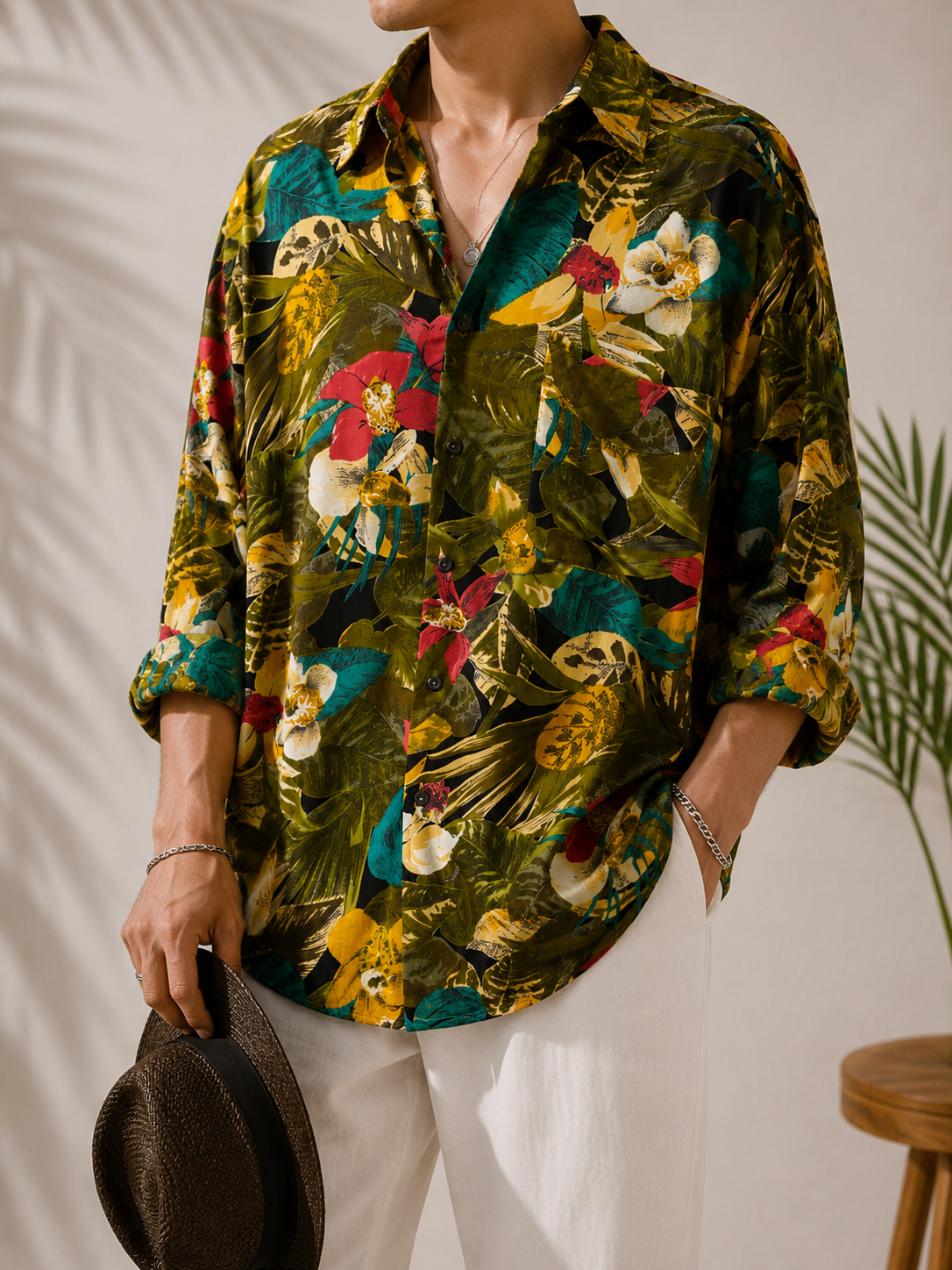 Hawaiian&Tropikal Oversize Gömlek