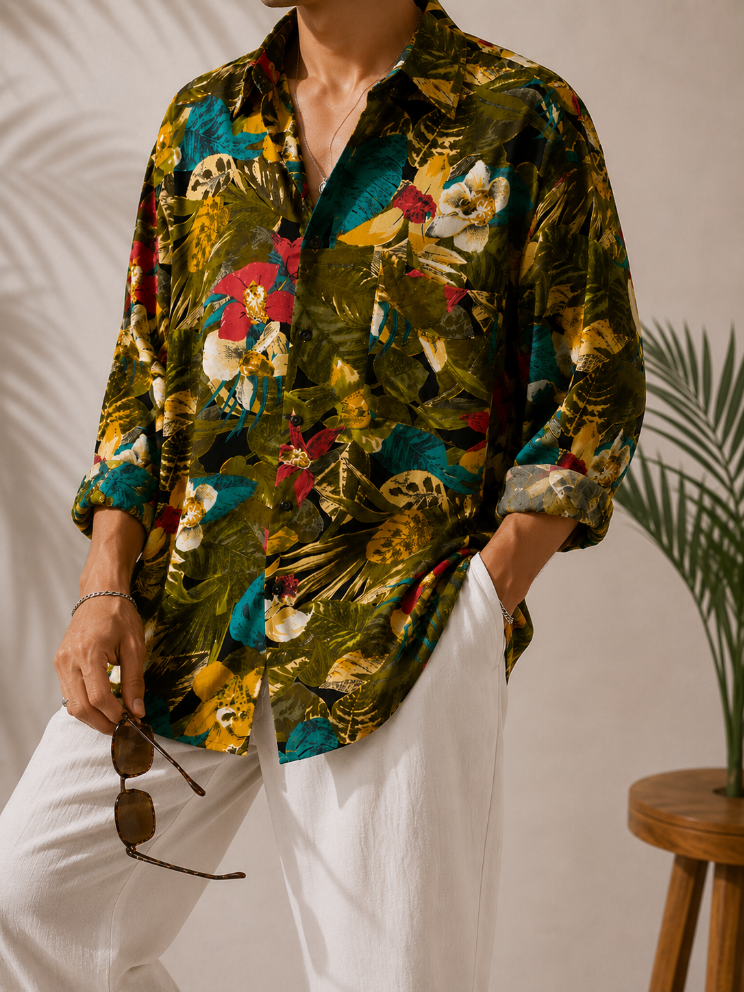 Hawaiian&Tropikal Oversize Gömlek