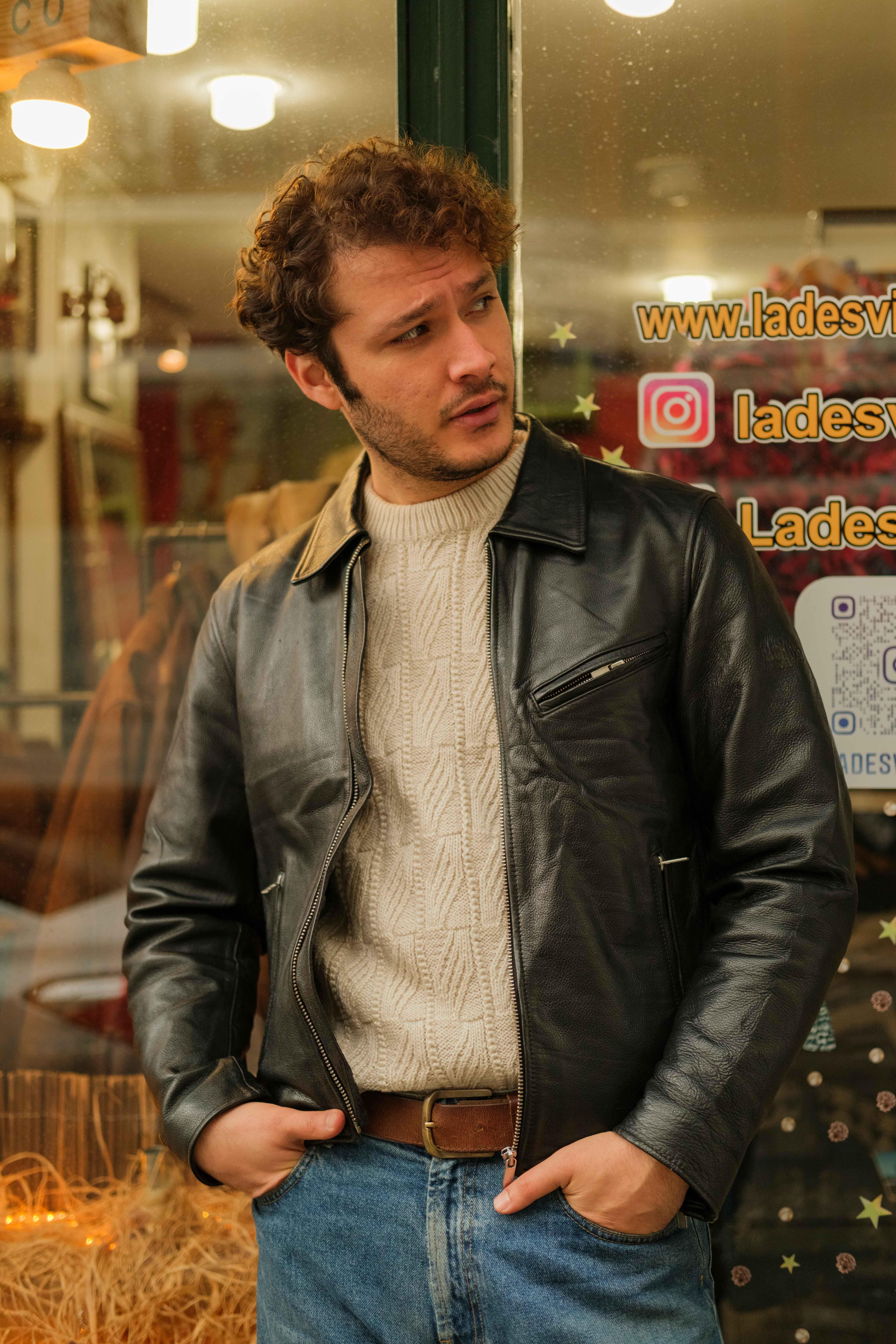 HIGHWAY BIKER DERİ CEKET