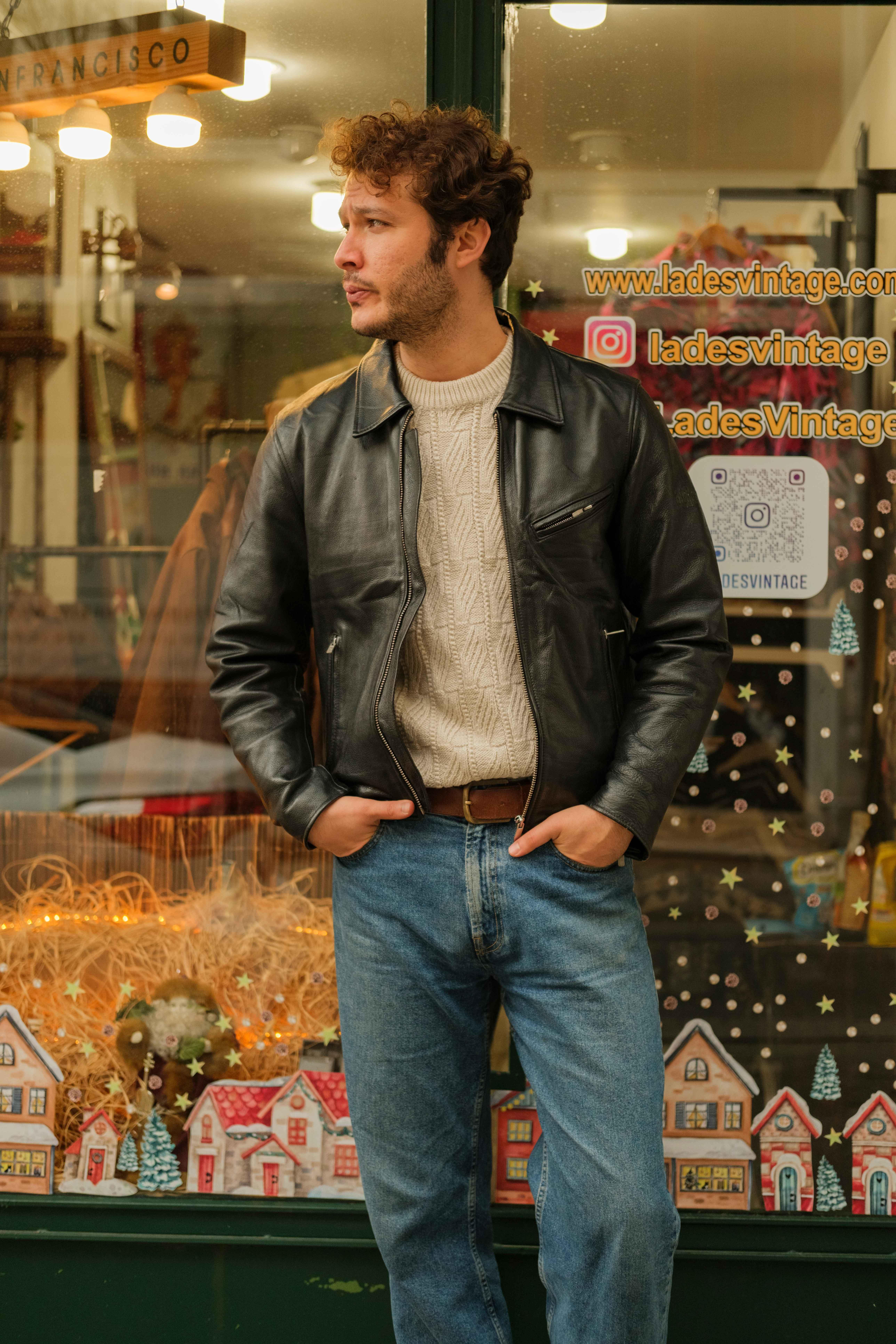 HIGHWAY BIKER DERİ CEKET