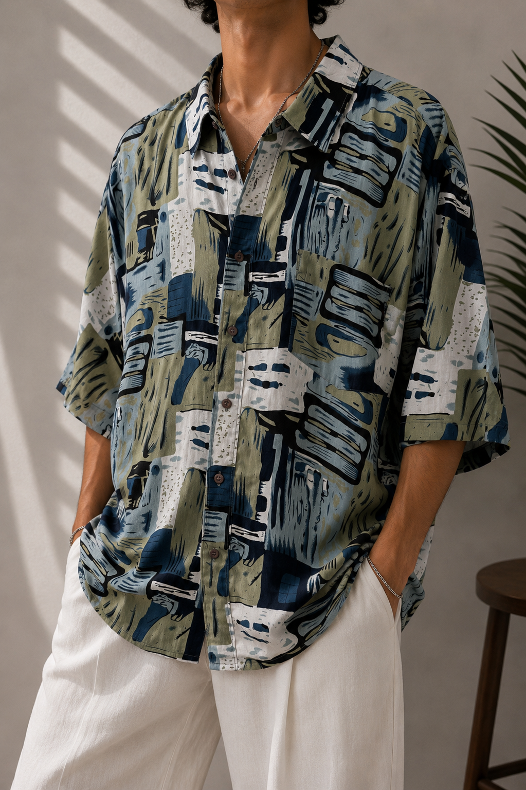 İtalian 1990s Oversize Gömlek