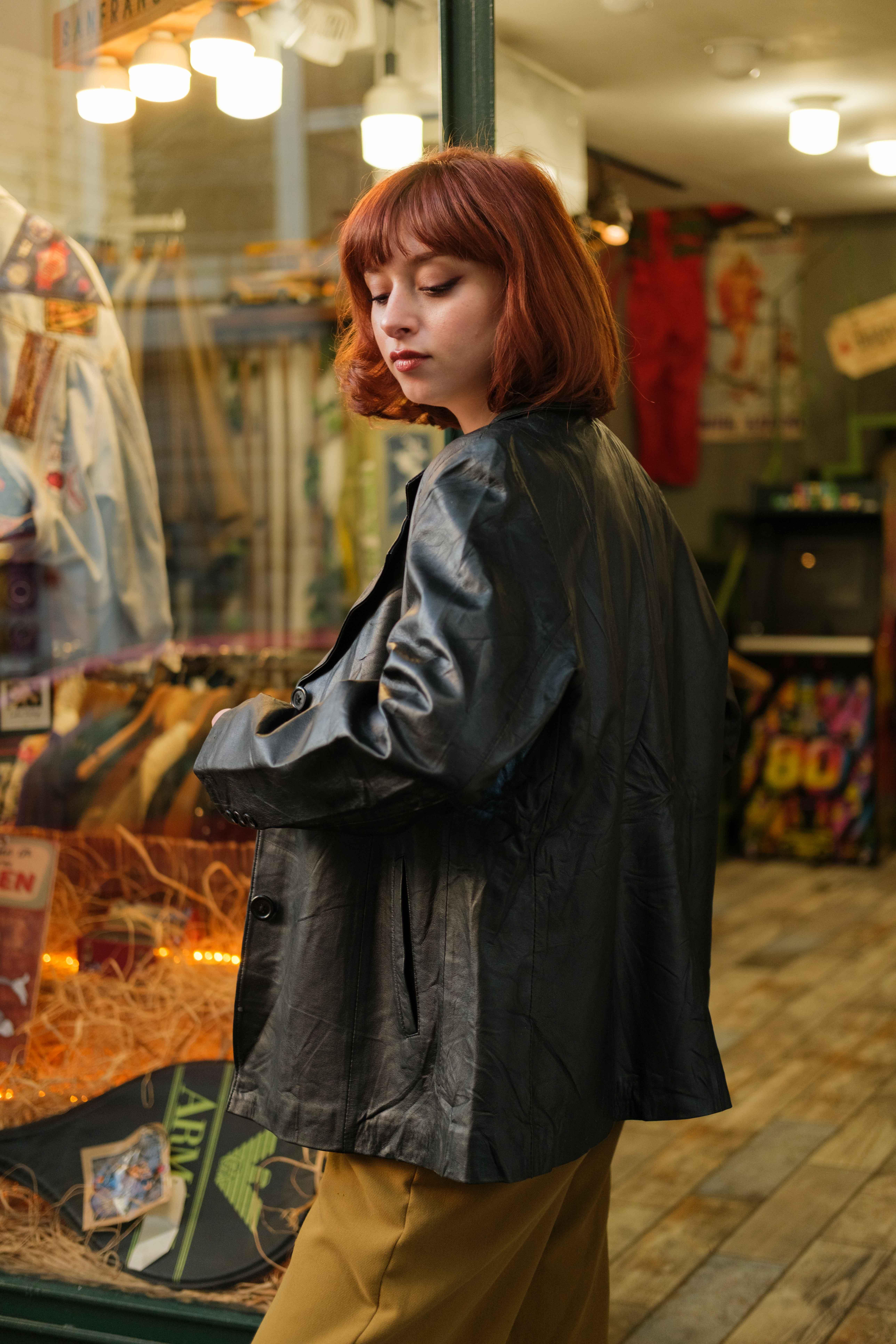 İtalian Blazer Model Kadın Deri Ceket