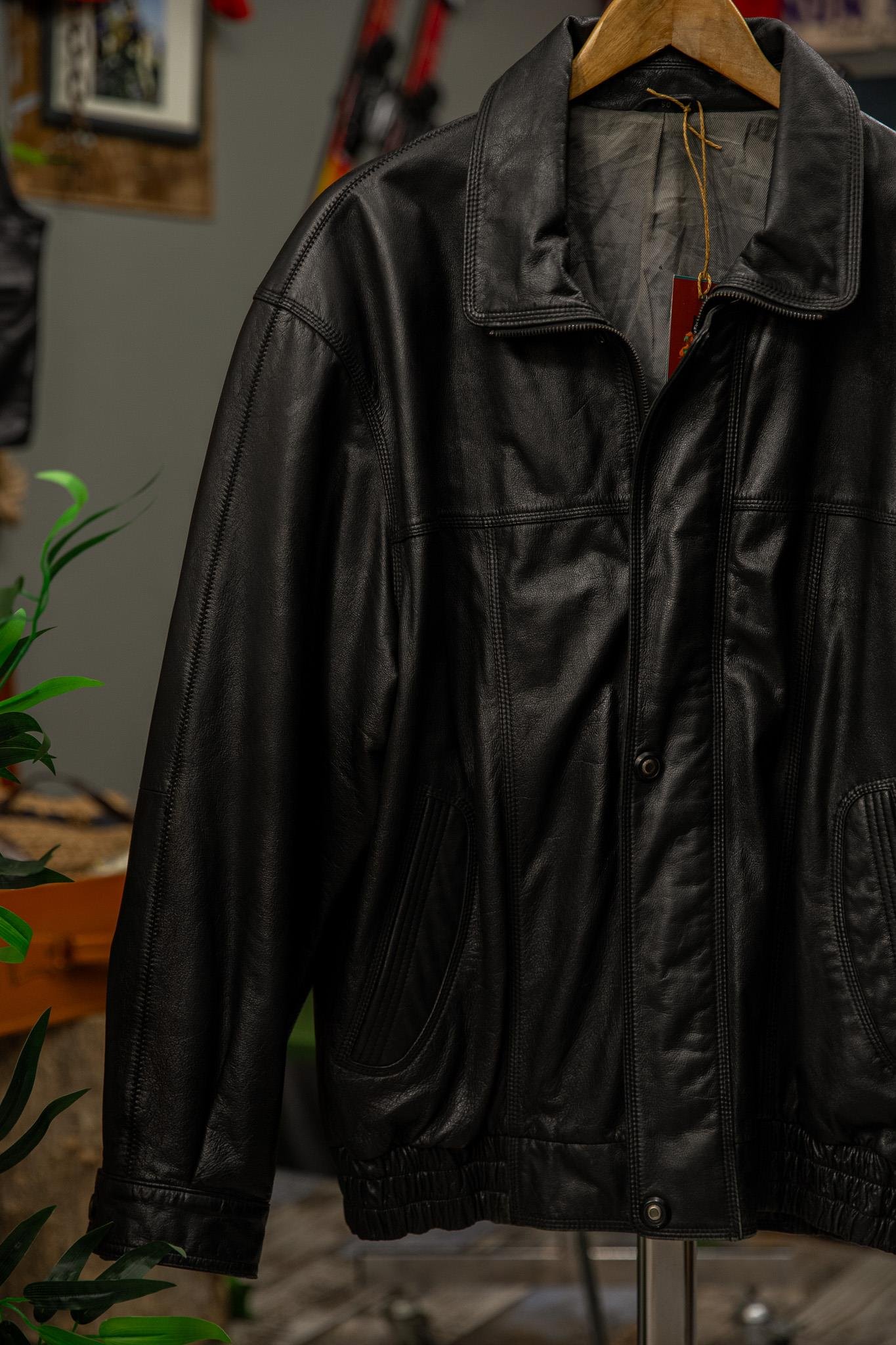 İtalian Bomber Model Deri Ceket