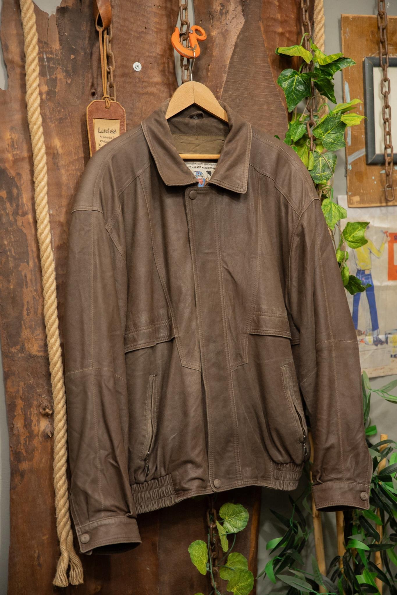 Italian Two-Tone Bomber Deri Ceket