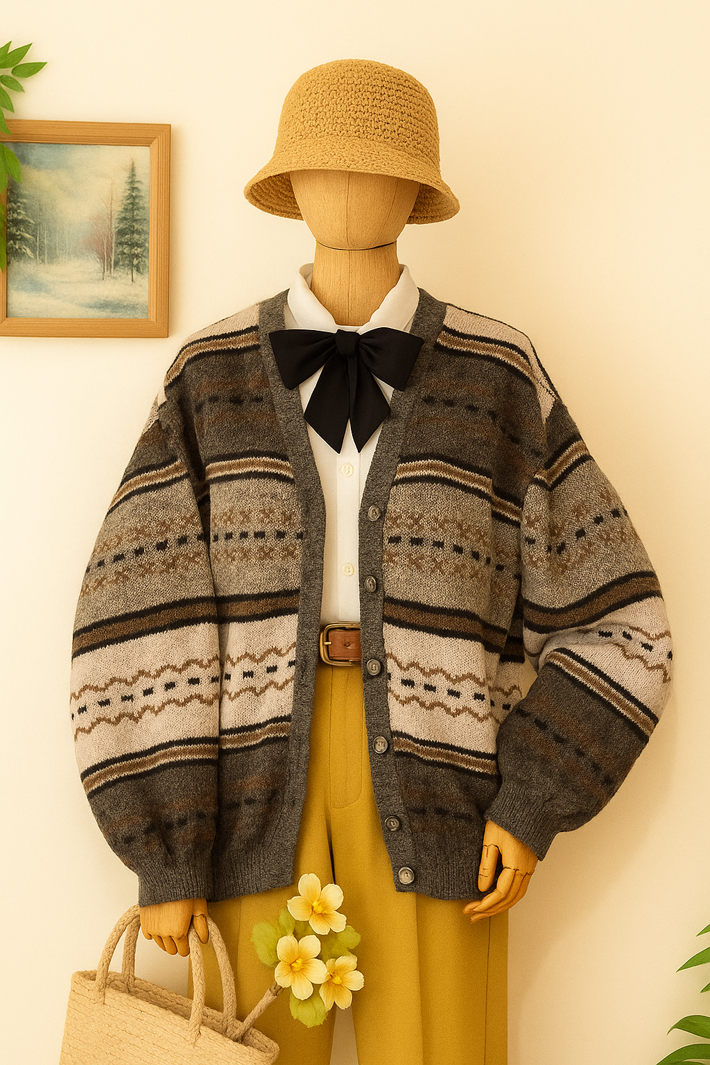 ITALY Teseo Della Valle Wool Hırka