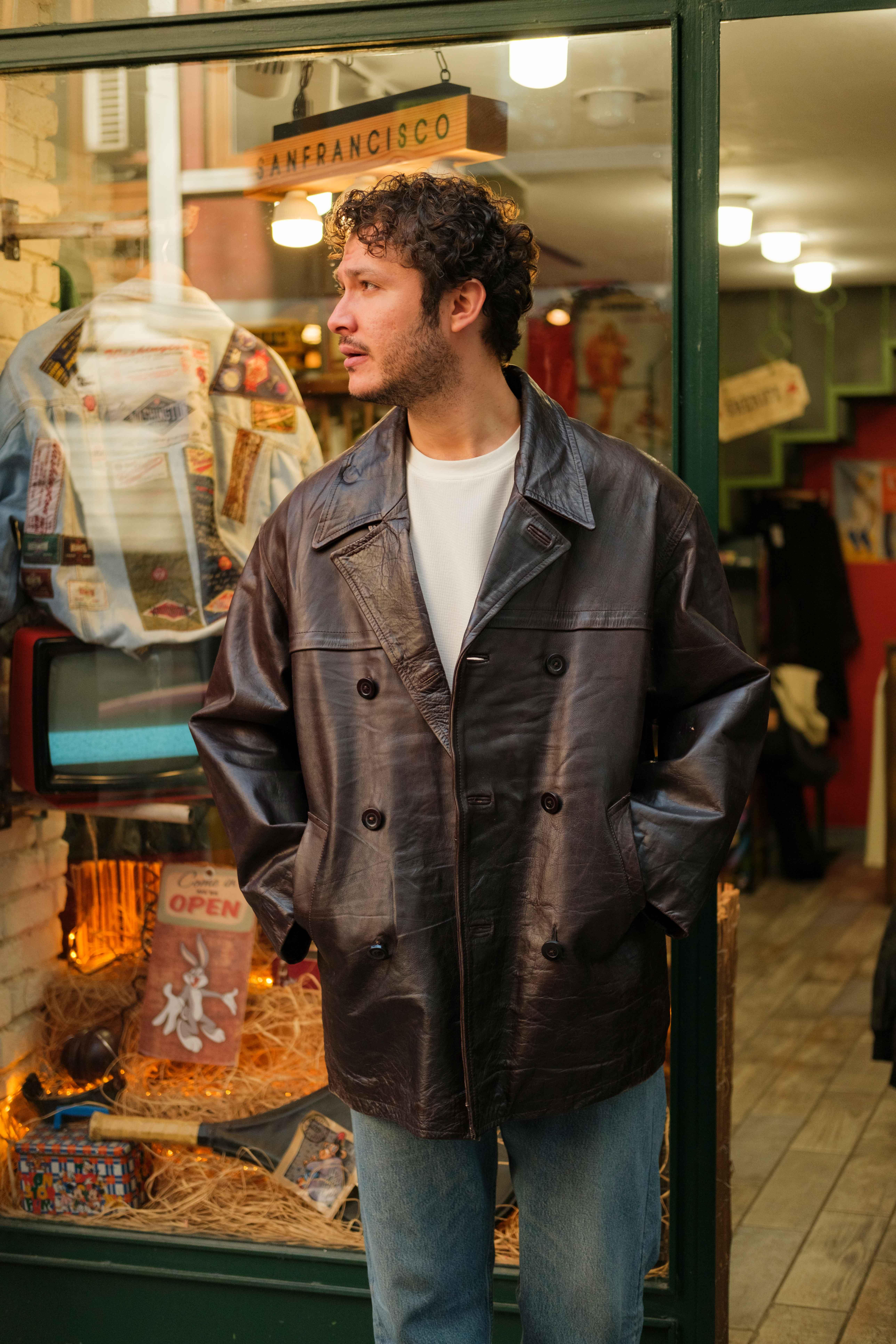 Jones England Model Unisex Deri Ceket