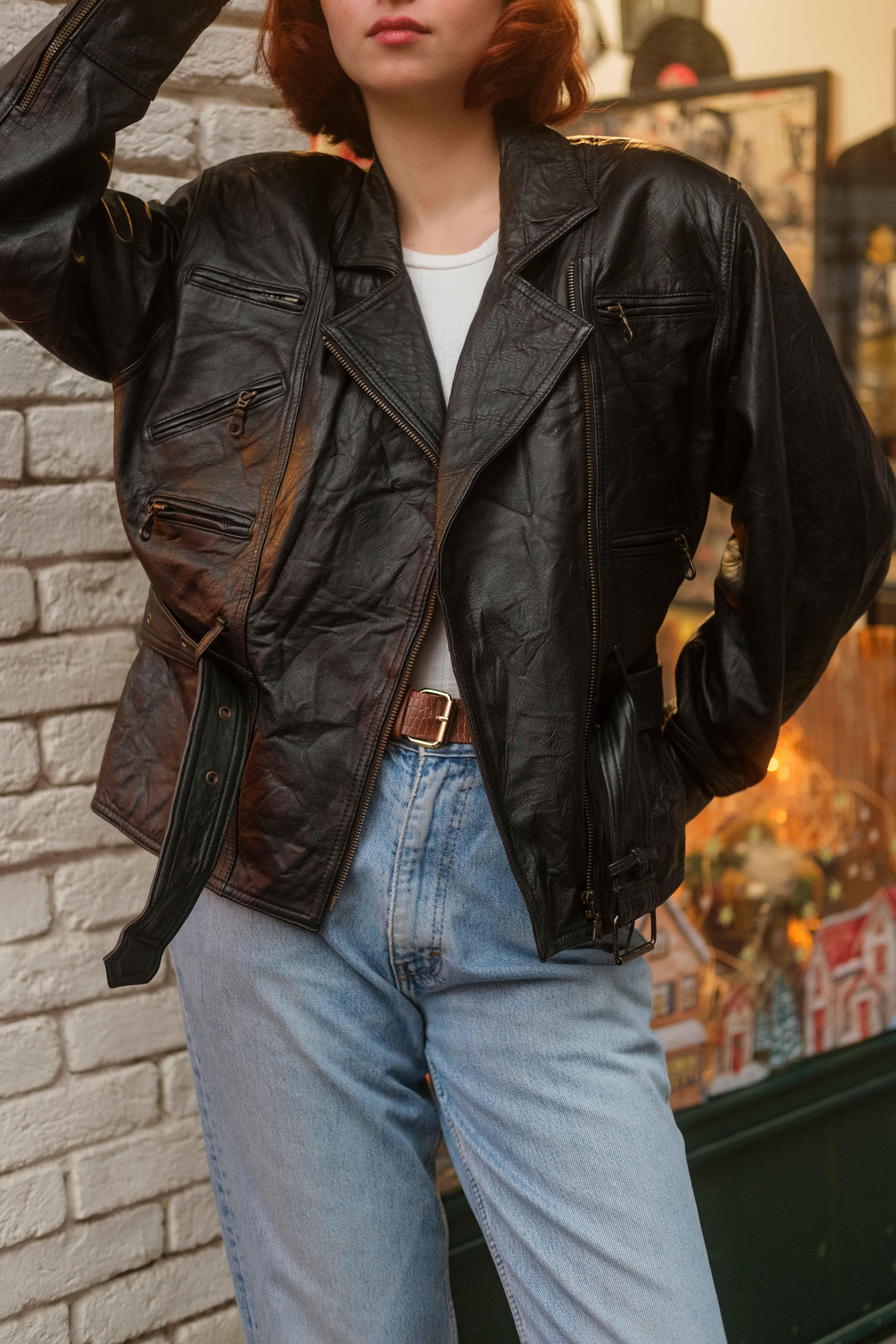 KADIN BIKER CEKET