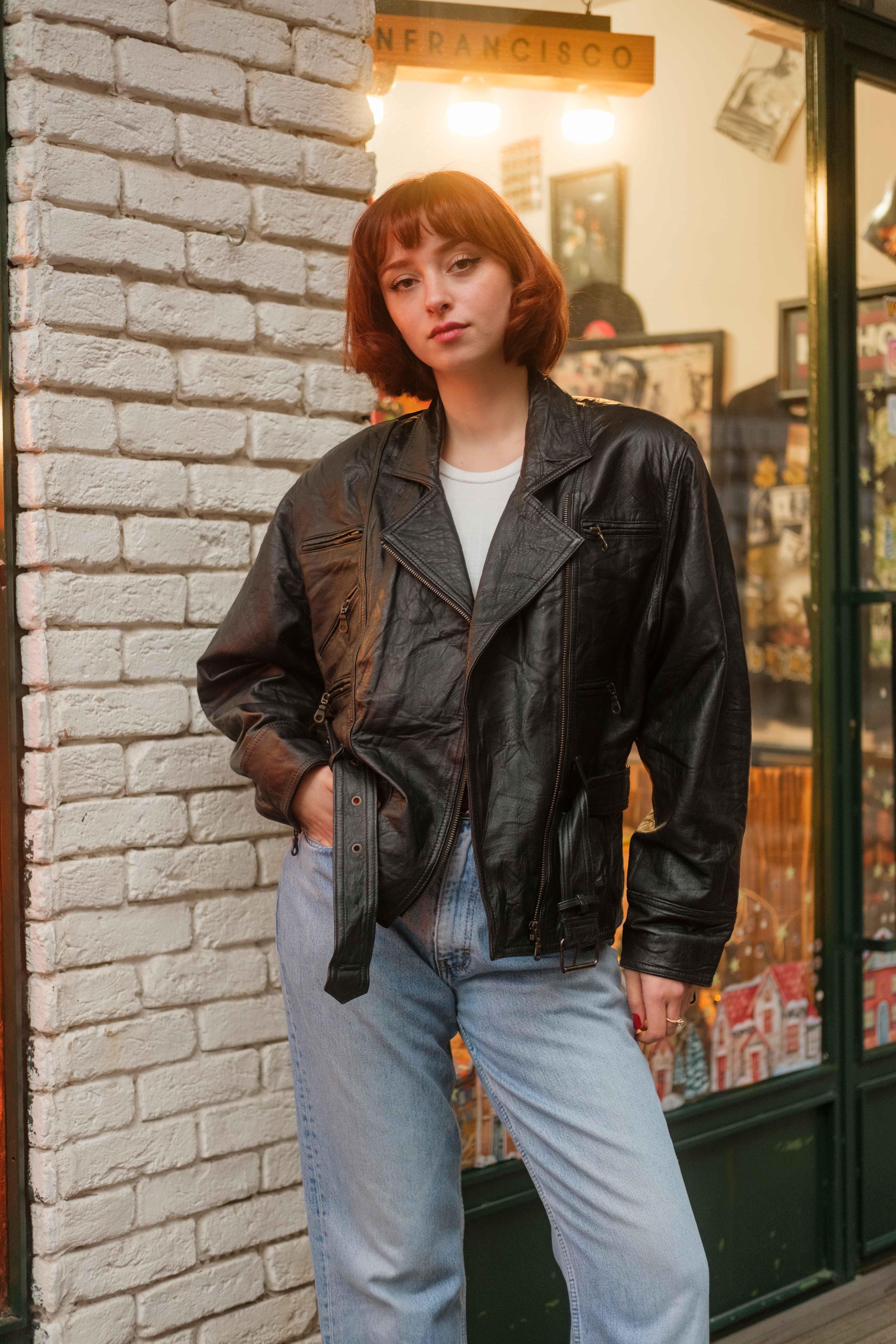 KADIN BIKER CEKET