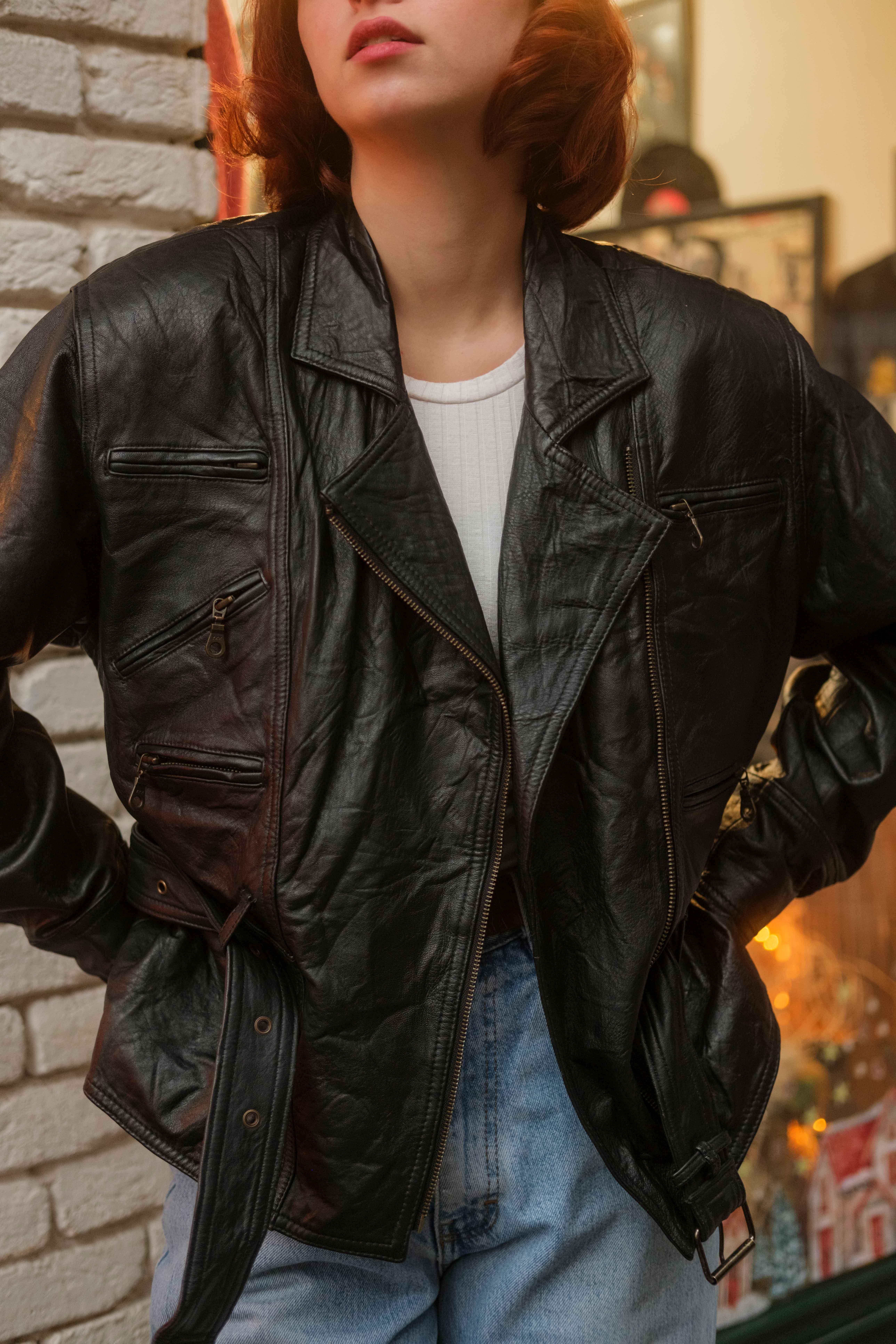 KADIN BIKER CEKET