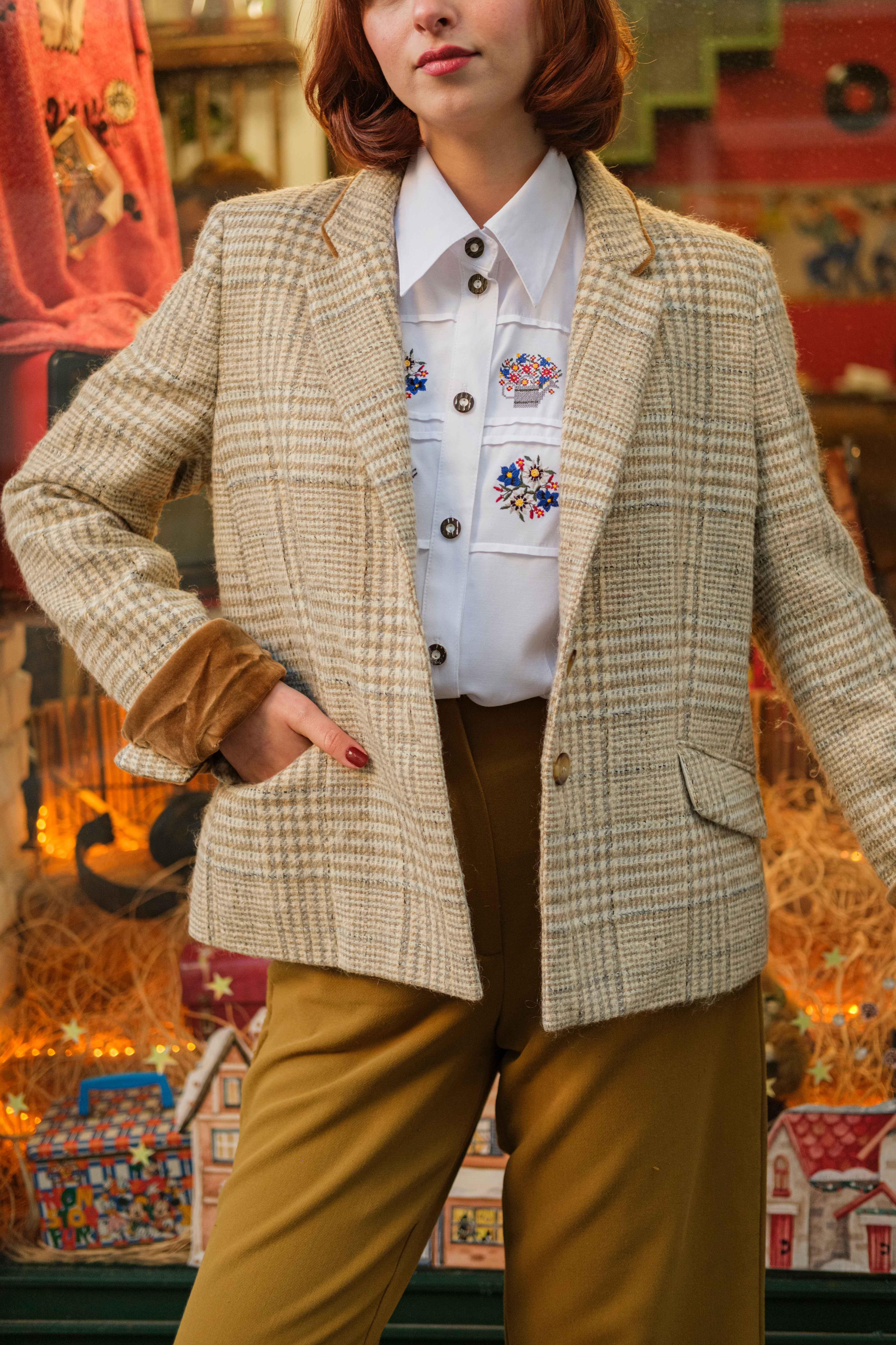 KADIN ÖRME BLAZER CEKET