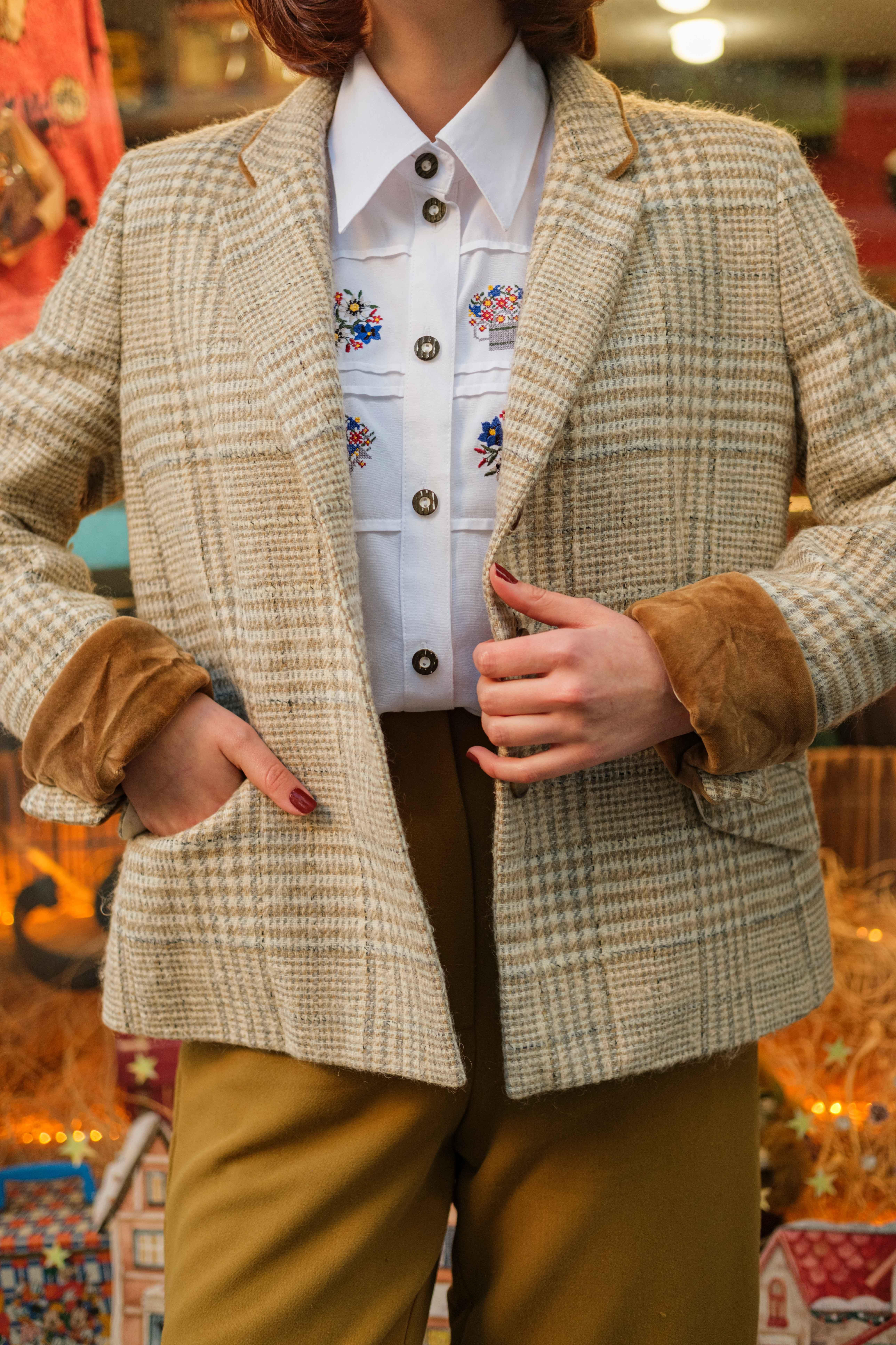 KADIN ÖRME BLAZER CEKET