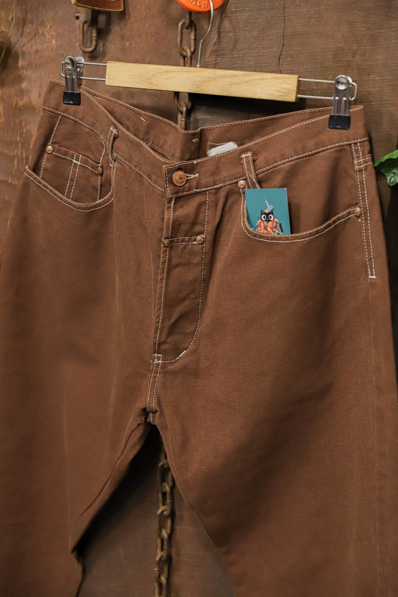 Kanvas Yüksek Bel Classic Pantolon