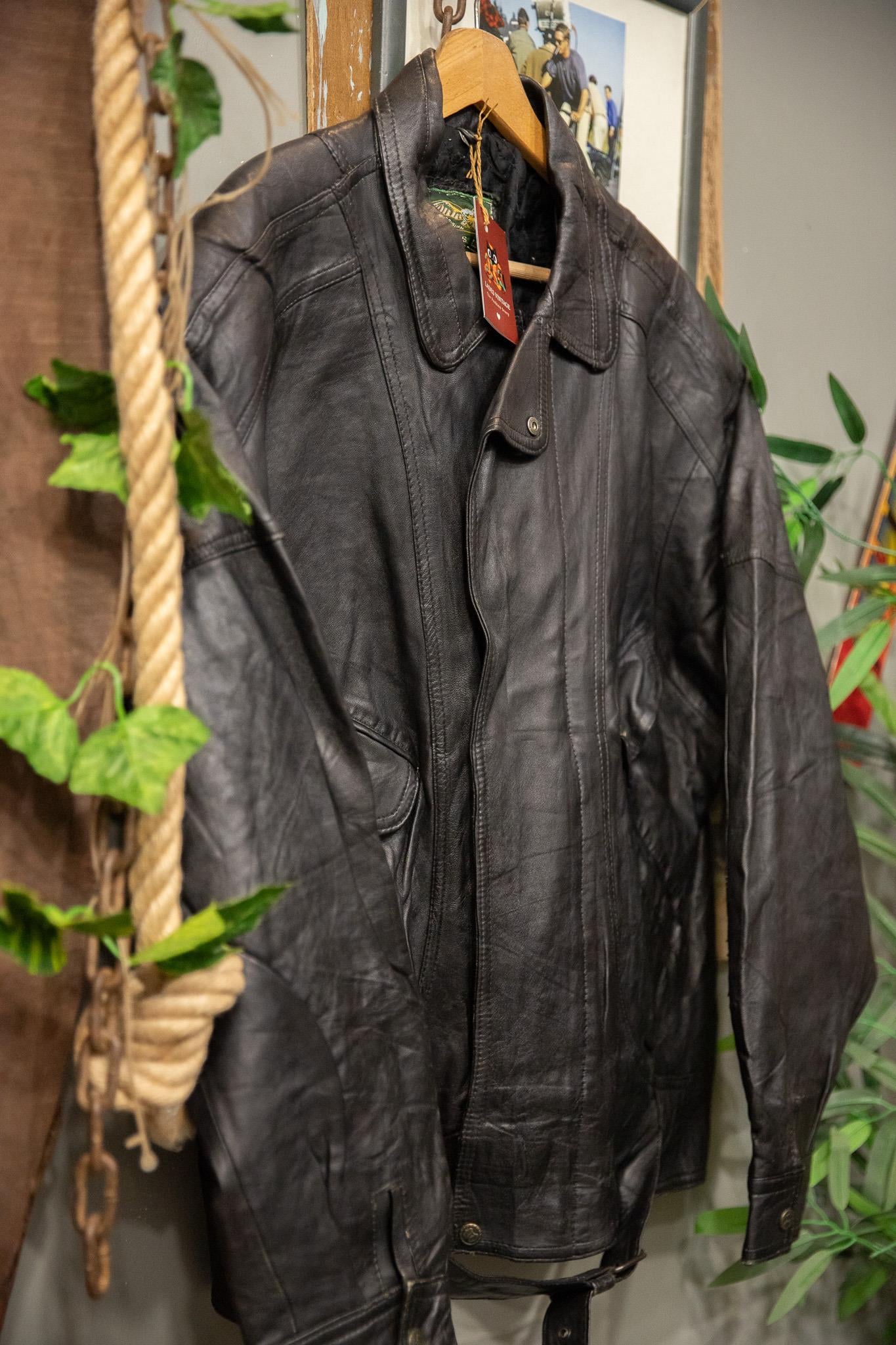 Kemerli Oversize Bomber Deri Ceket