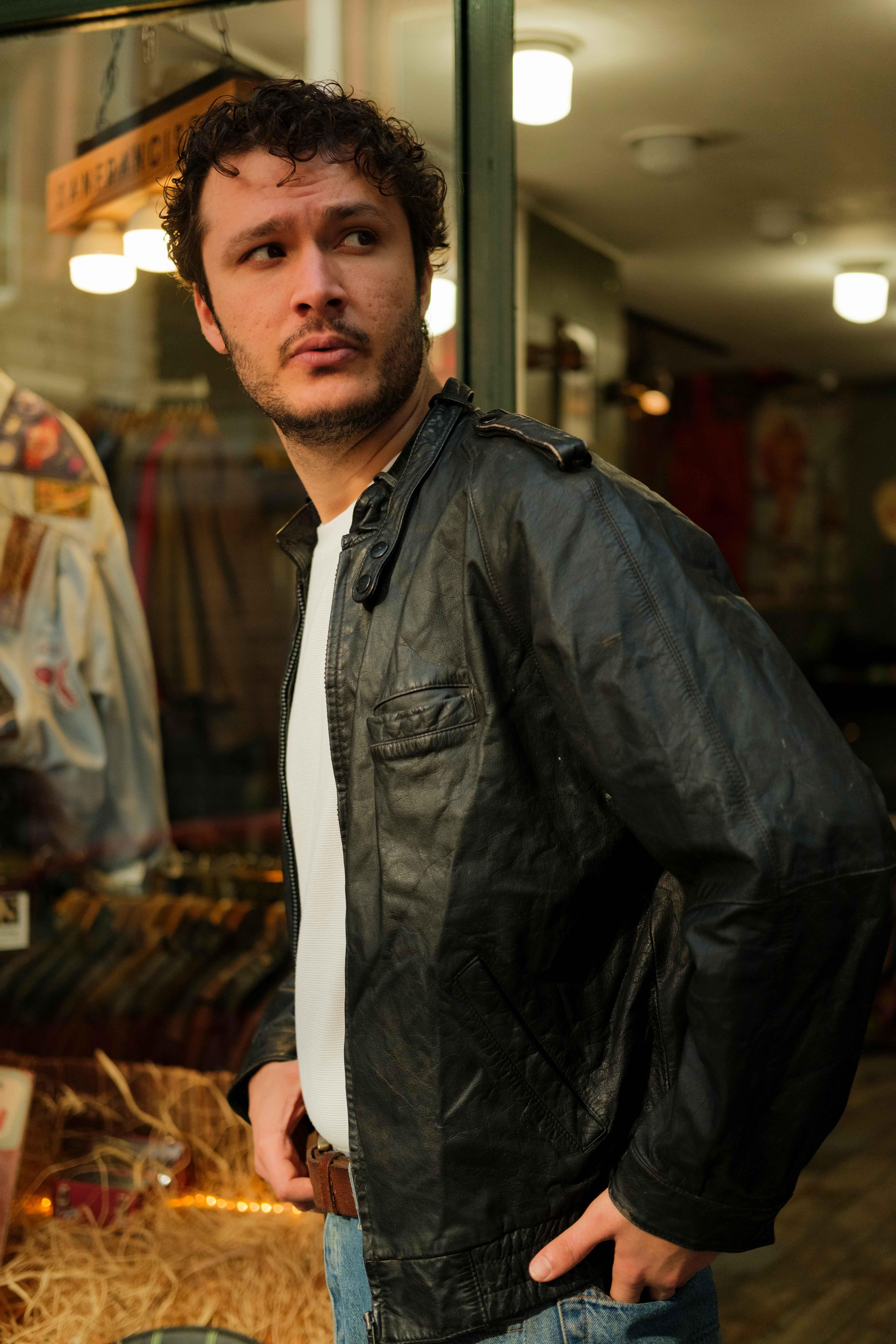 LUIGI TOMASI Germany Bomber Model Unisex Deri Ceket