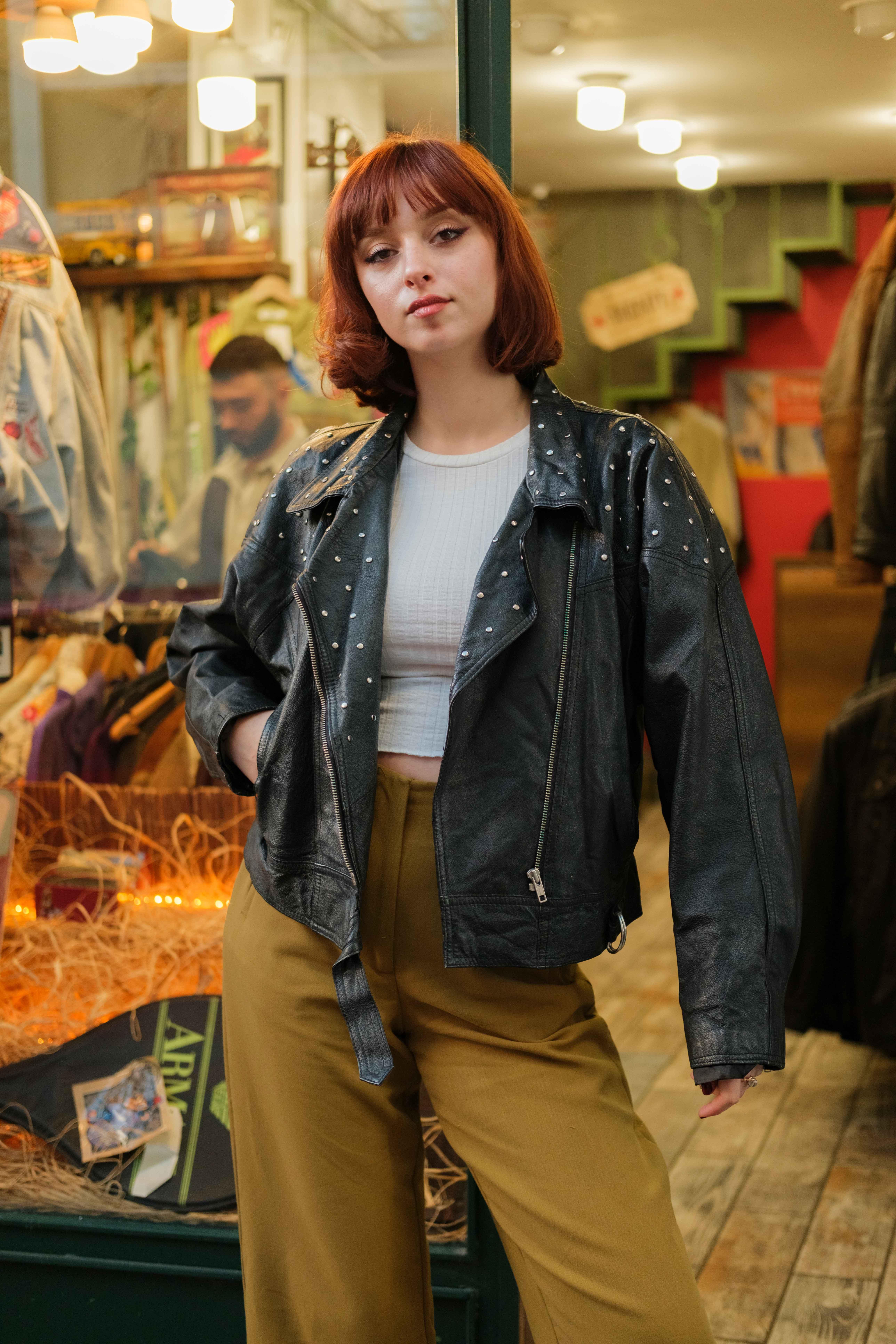 MISSJOY TASARIM Model Biker Kadın Deri Ceket