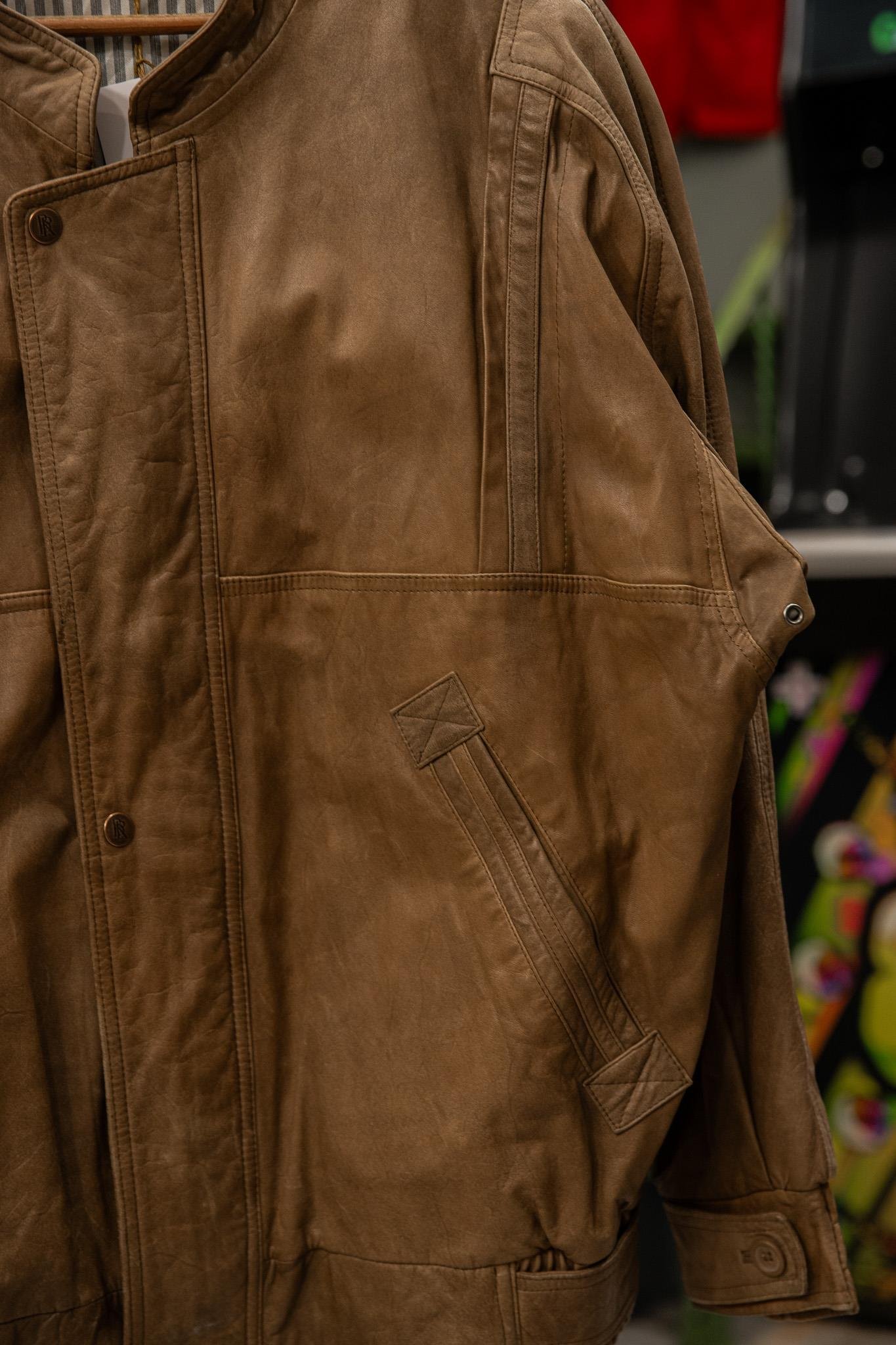 Montes Model Unisex Bomber Deri Ceket