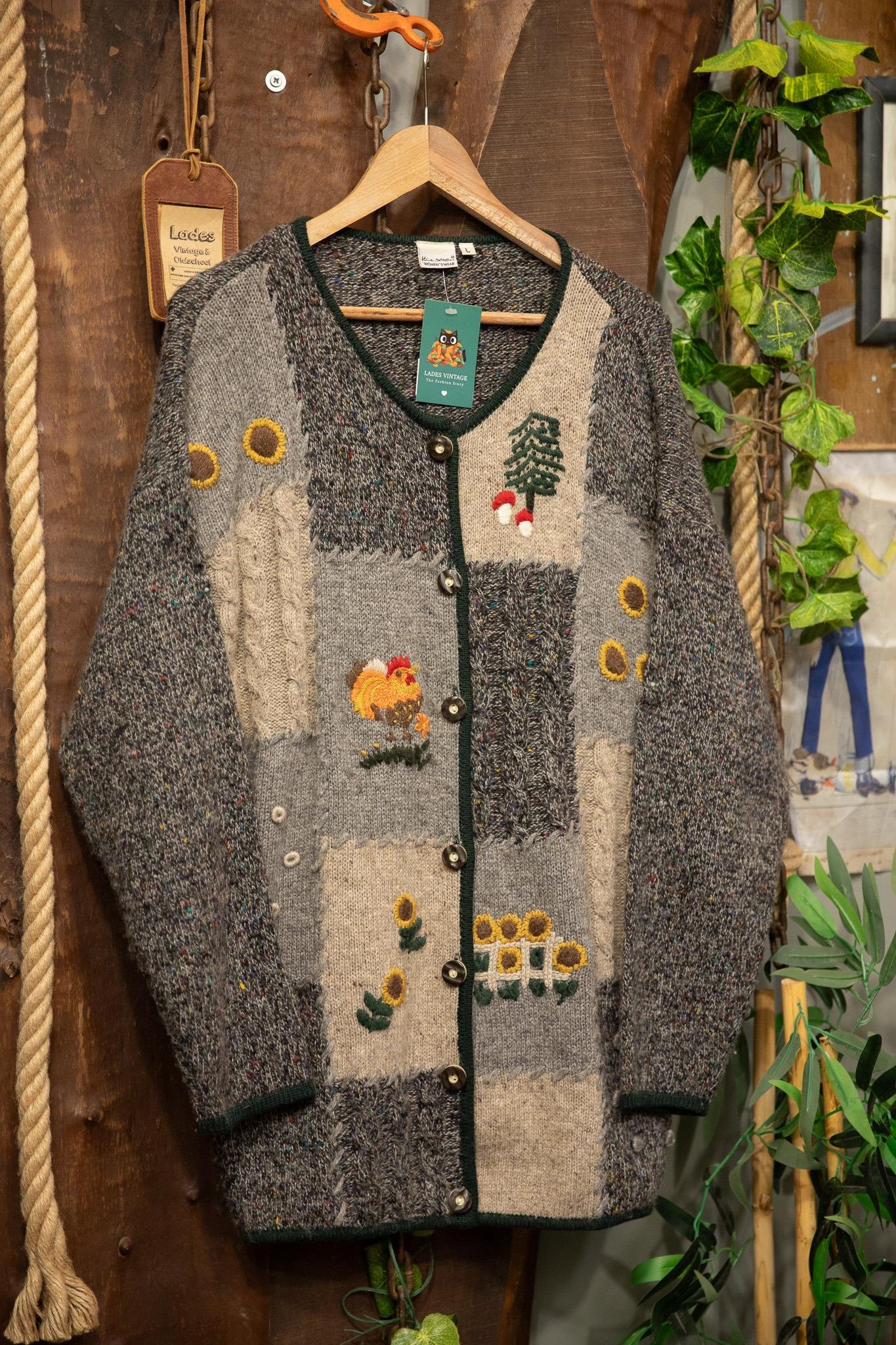 Nakışlı Wool Hırka/Ceket