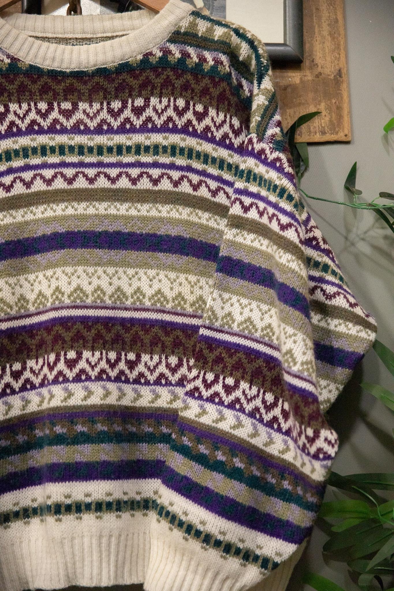 Örgü Desenli Wool Kazak