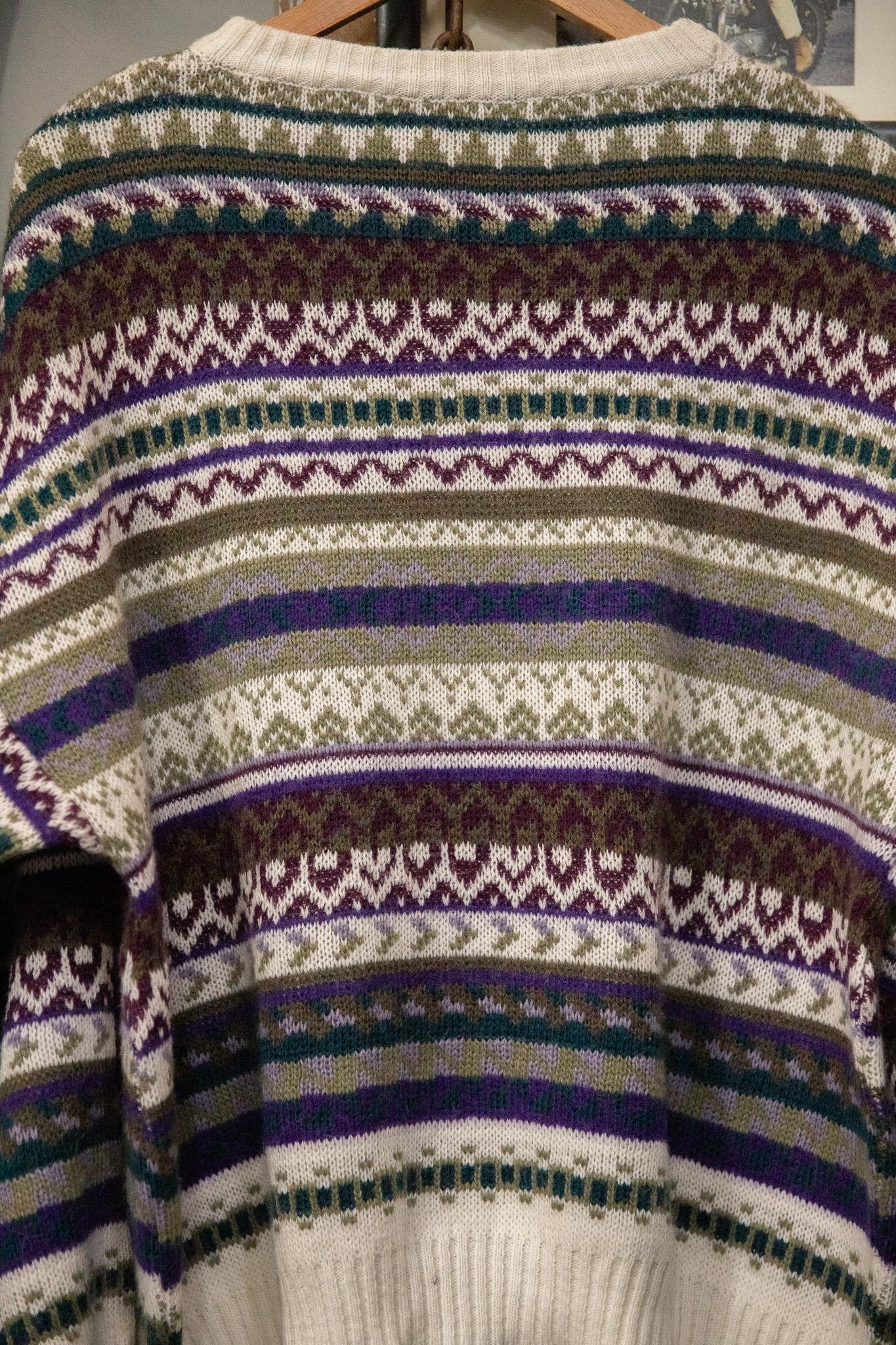 Örgü Desenli Wool Kazak
